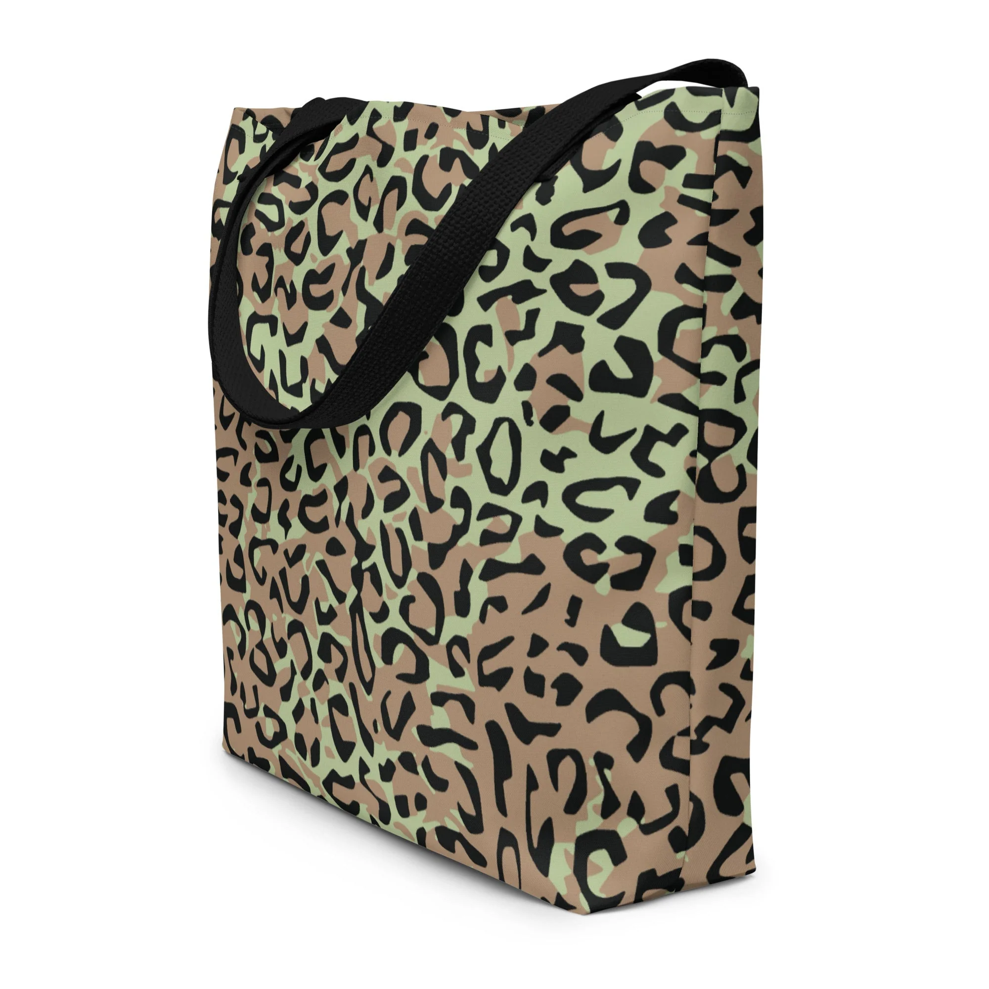 Congo (Zaire) Leopard Spot CAMO Large Tote Bag