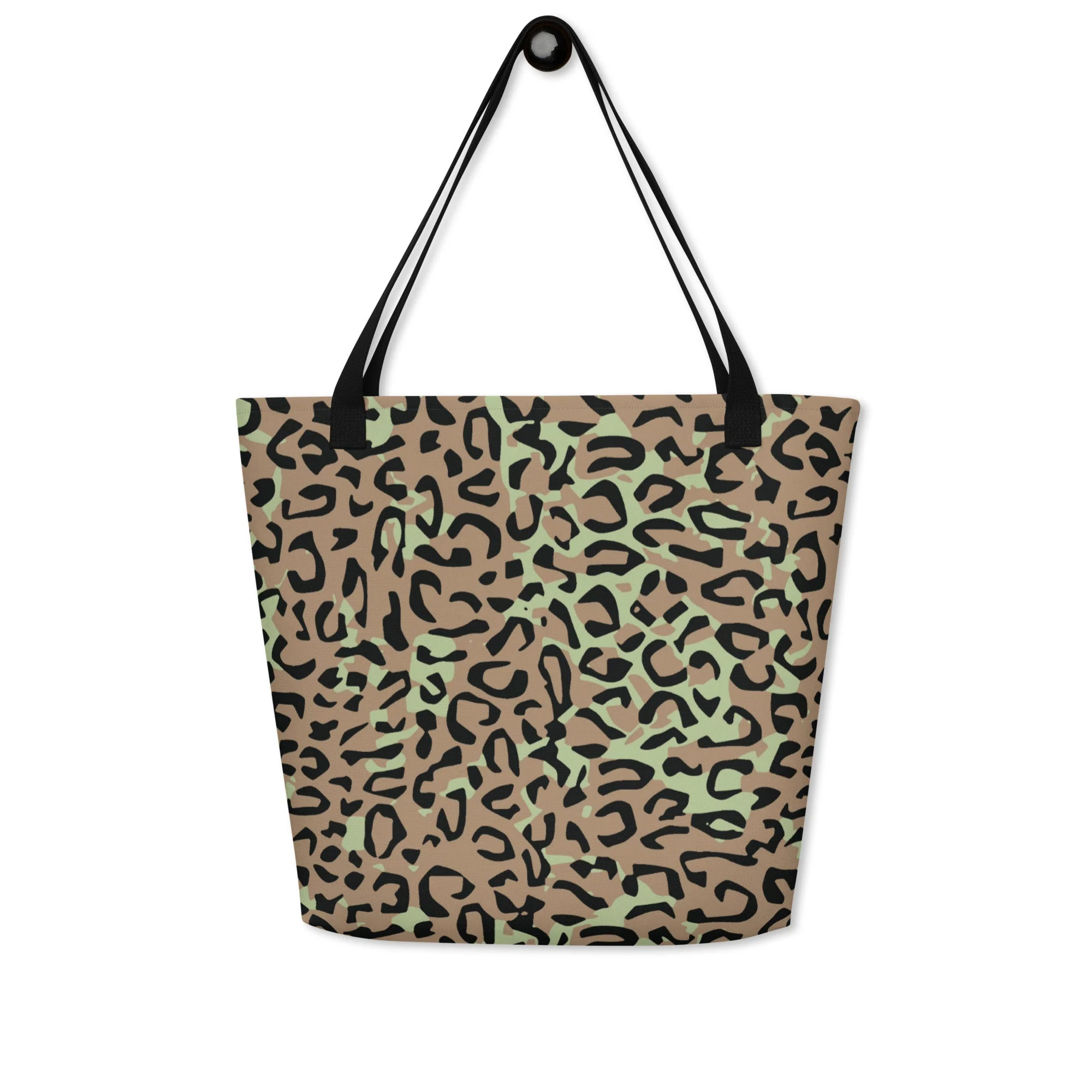 Congo (Zaire) Leopard Spot CAMO Large Tote Bag - Image 4