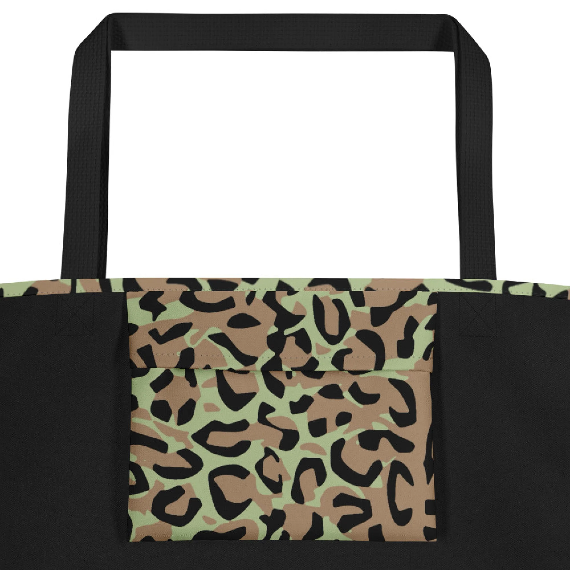 Congo (Zaire) Leopard Spot CAMO Large Tote Bag - Image 5