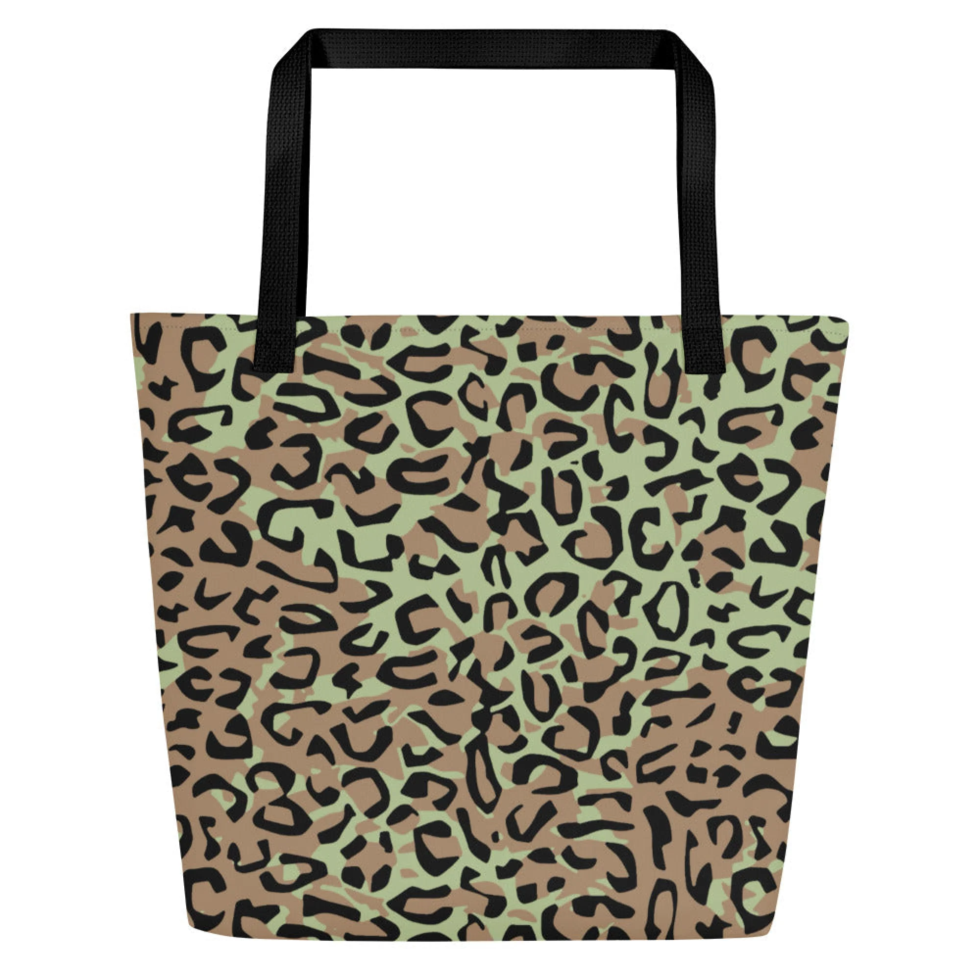 Congo (Zaire) Leopard Spot CAMO Large Tote Bag - Image 6