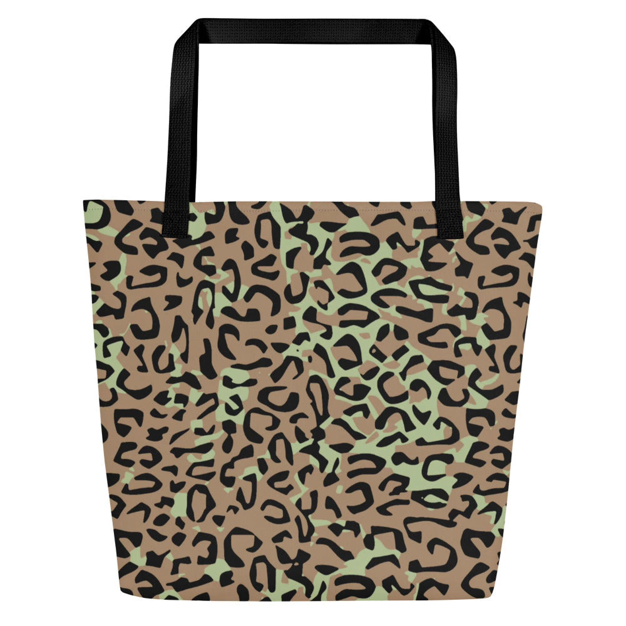 Congo (Zaire) Leopard Spot CAMO Large Tote Bag - Image 7