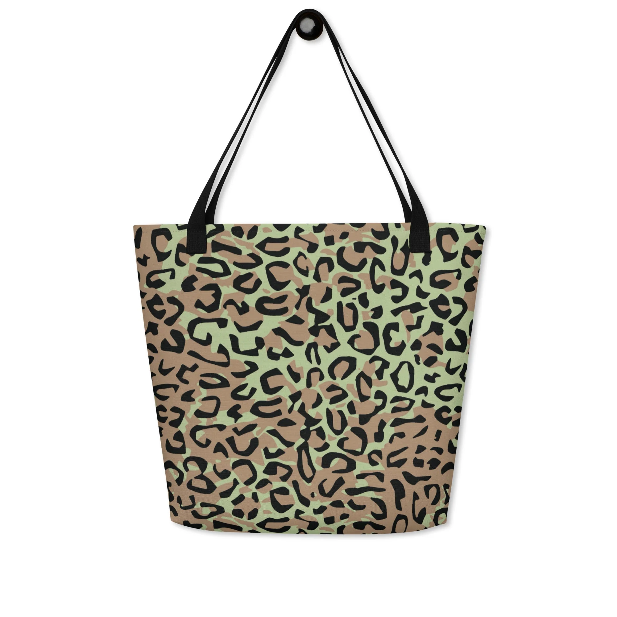 Congo (Zaire) Leopard Spot CAMO Large Tote Bag - Image 8