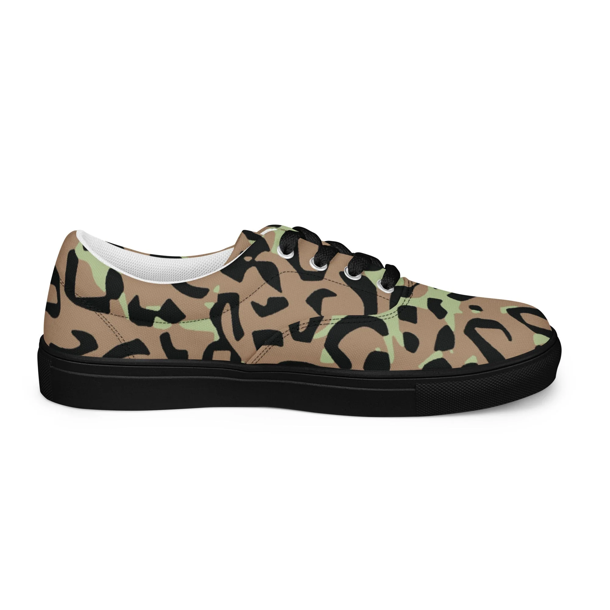 Congo (Zaire) Leopard Spot CAMO Mens Lace-Up Canvas Shoes - Image 16
