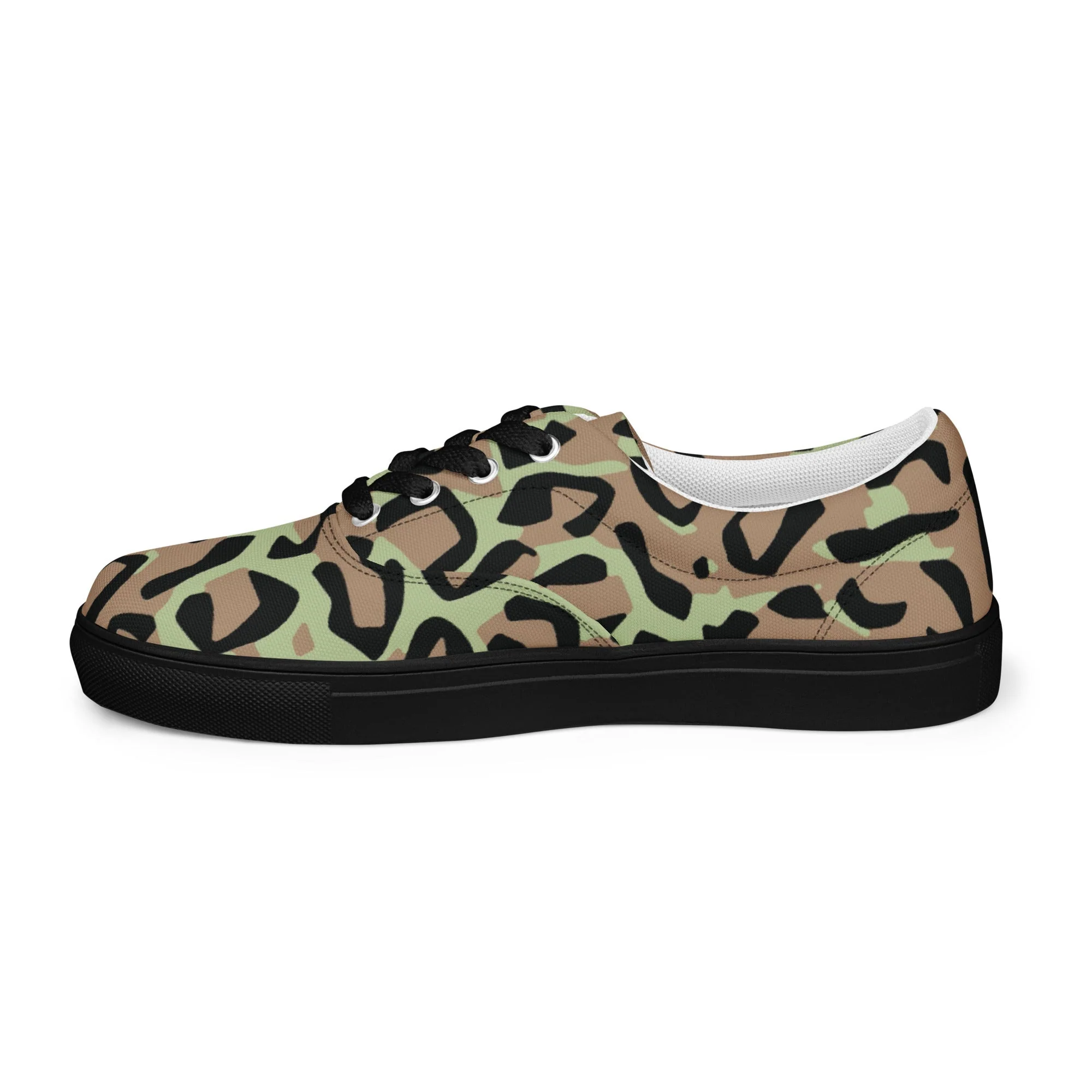 Congo (Zaire) Leopard Spot CAMO Mens Lace-Up Canvas Shoes - Image 17