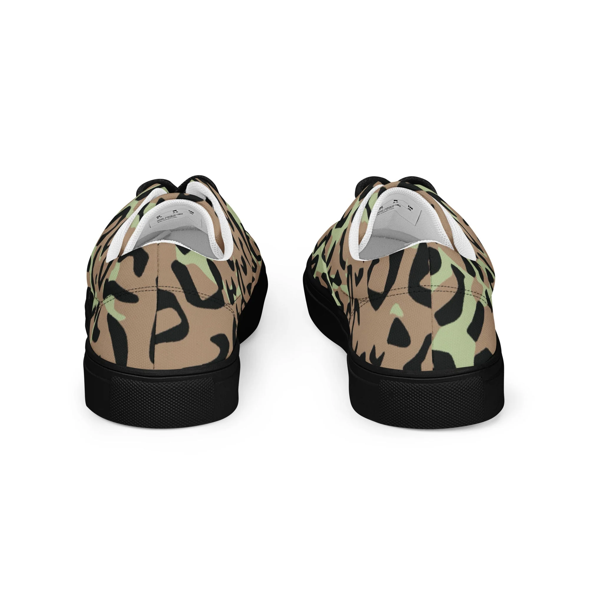 Congo (Zaire) Leopard Spot CAMO Mens Lace-Up Canvas Shoes - Image 18