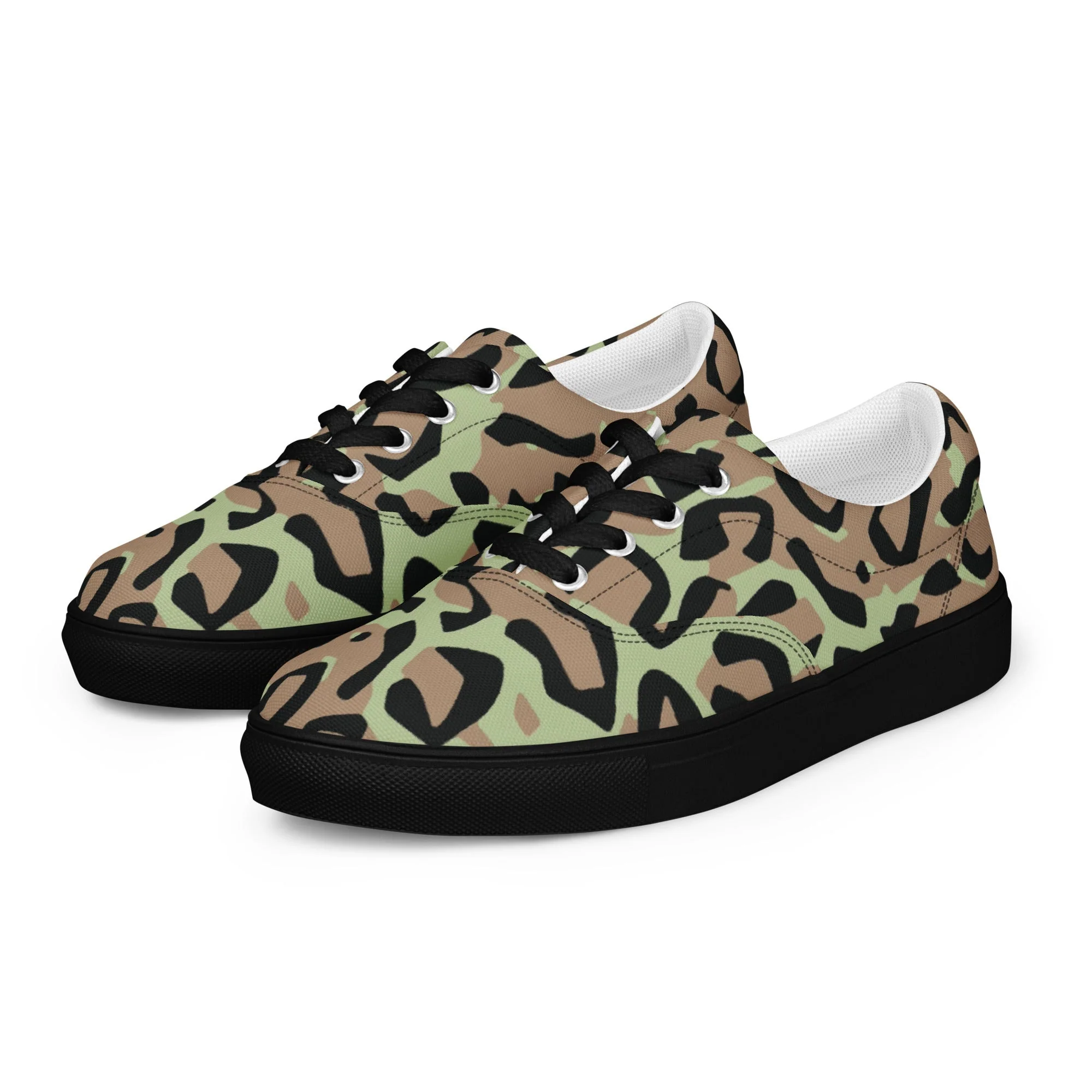 Congo (Zaire) Leopard Spot CAMO Mens Lace-Up Canvas Shoes - Image 19