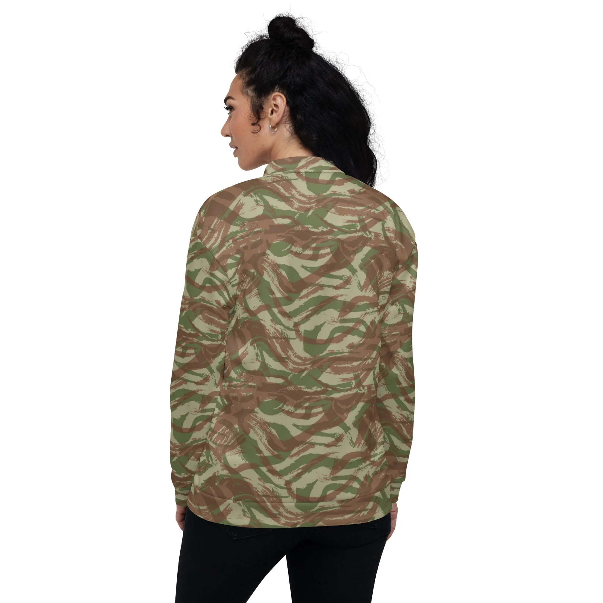 French Lizard A1 Airborne CAMO Unisex Bomber Jacket - Image 7