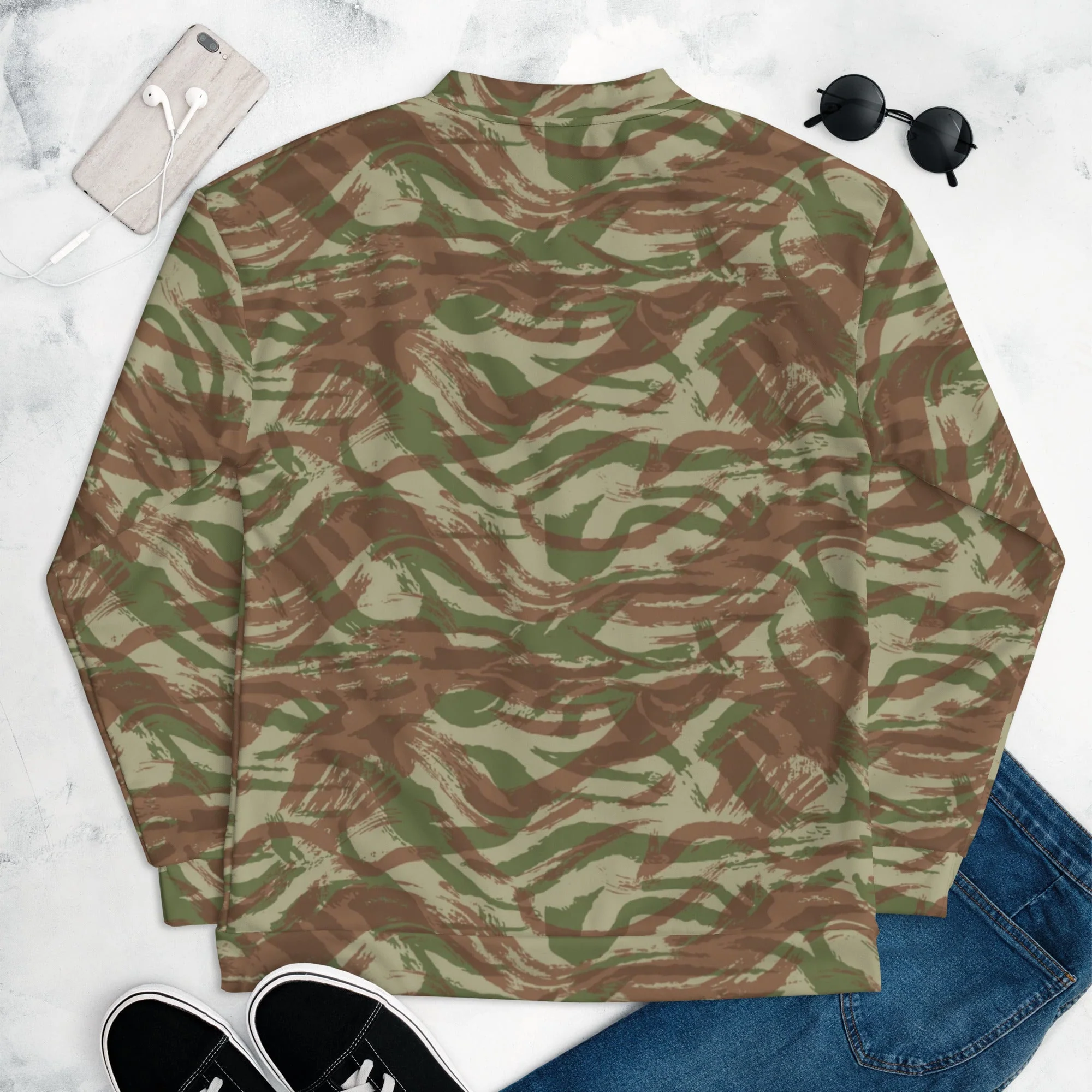 French Lizard A1 Airborne CAMO Unisex Bomber Jacket - Image 9