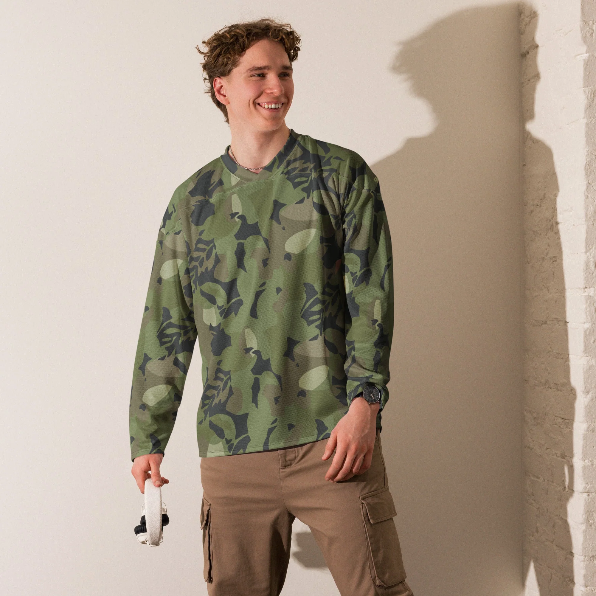 Cuban Elm Leaf Special Troops CAMO Unisex Hockey Fan Jersey - Image 2