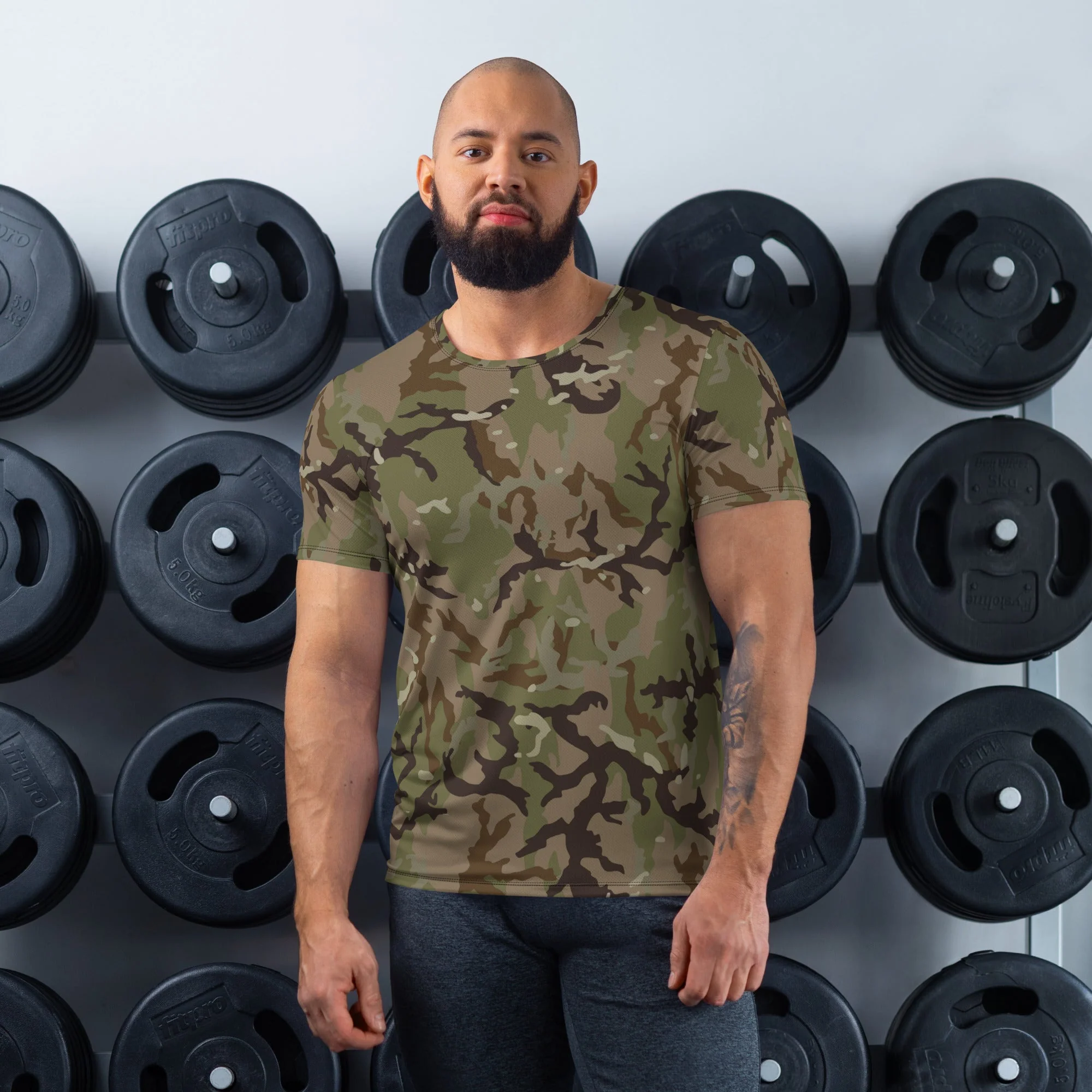 Czech Multi-terrain MAD21 CAMO Mens Athletic T-Shirt