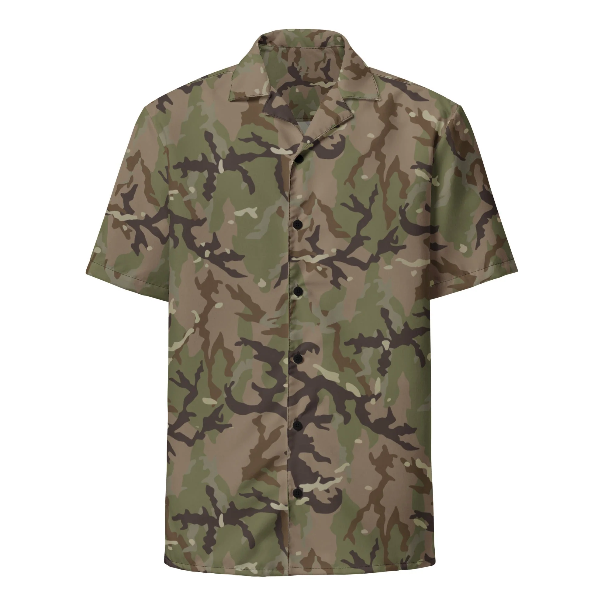 Czech Multi-terrain MAD21 CAMO Unisex Short-Sleeve Button Shirt - Image 11
