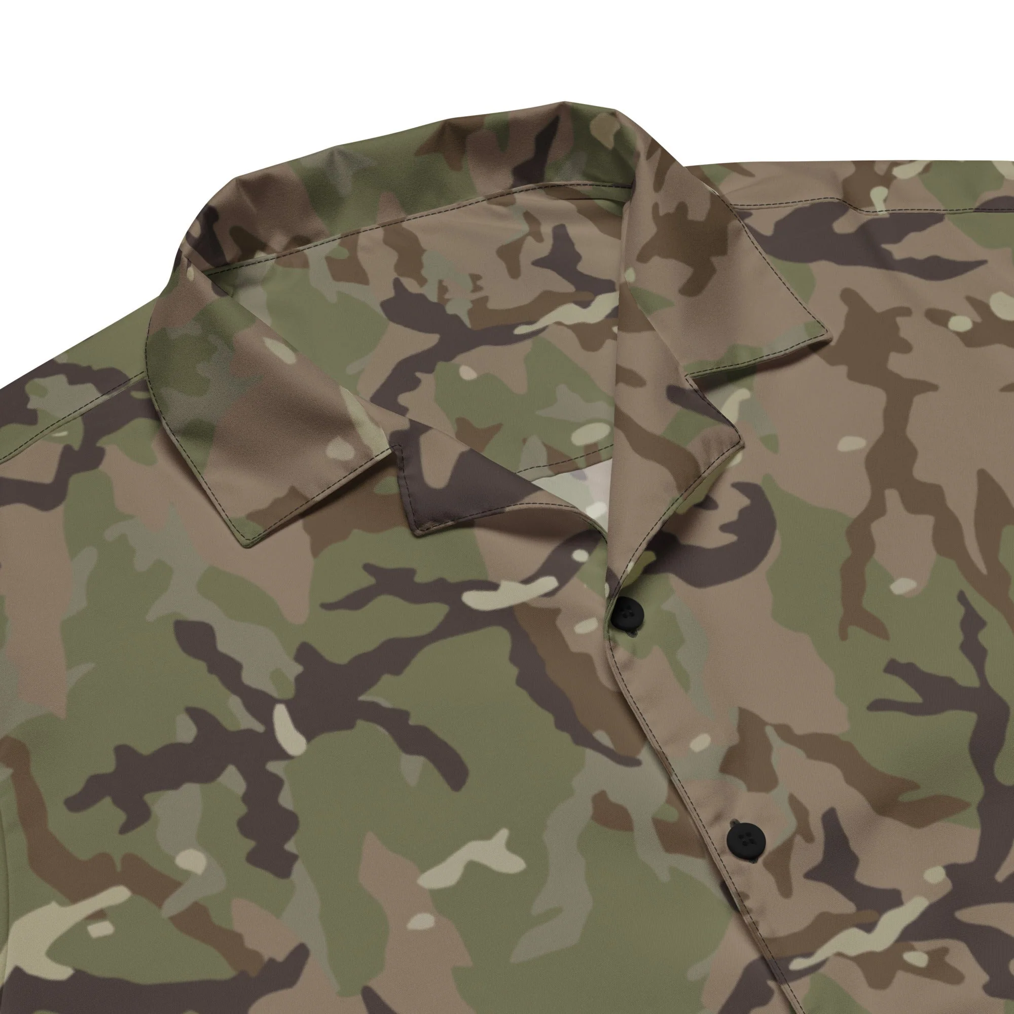 Czech Multi-terrain MAD21 CAMO Unisex Short-Sleeve Button Shirt - Image 2