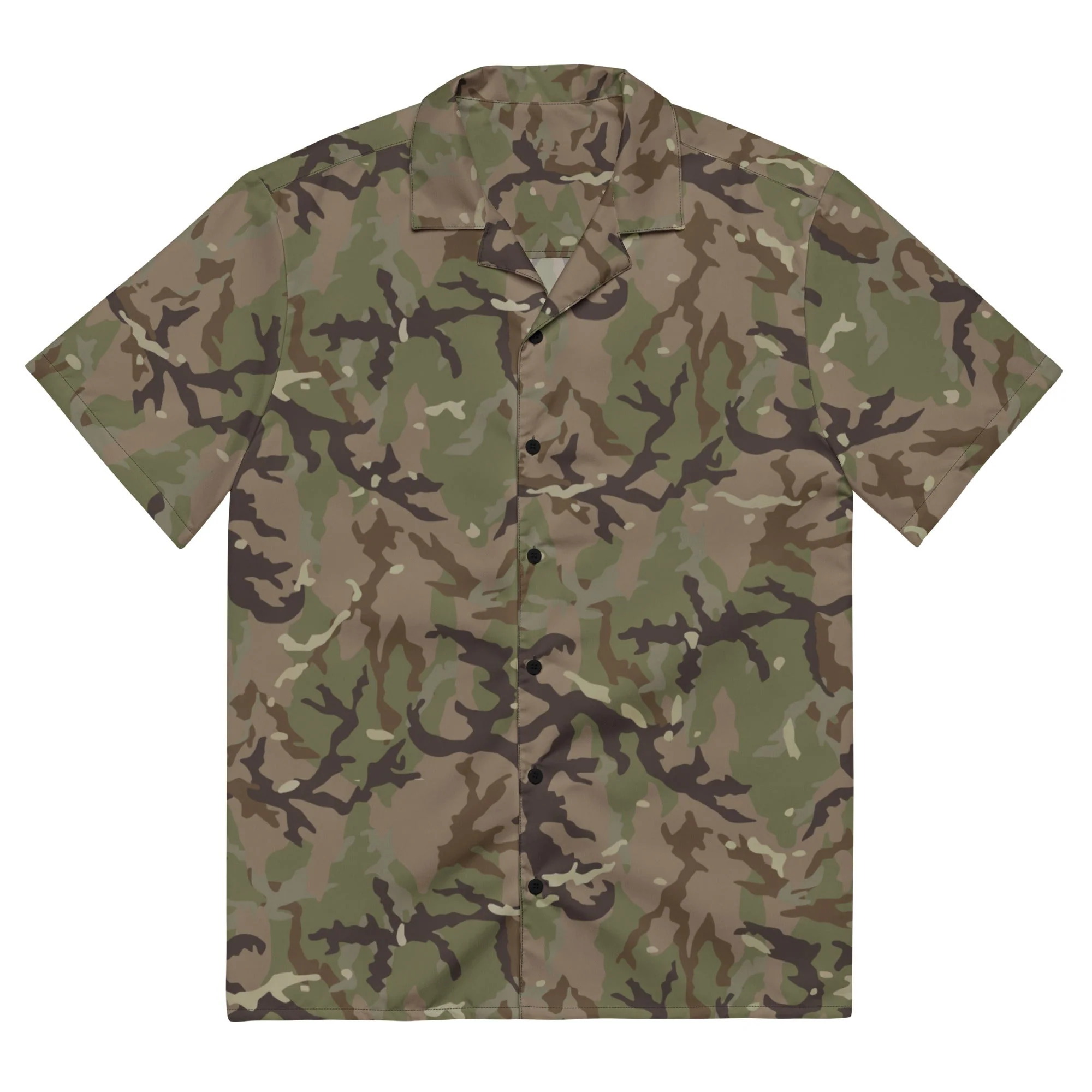 Czech Multi-terrain MAD21 CAMO Unisex Short-Sleeve Button Shirt - Image 3