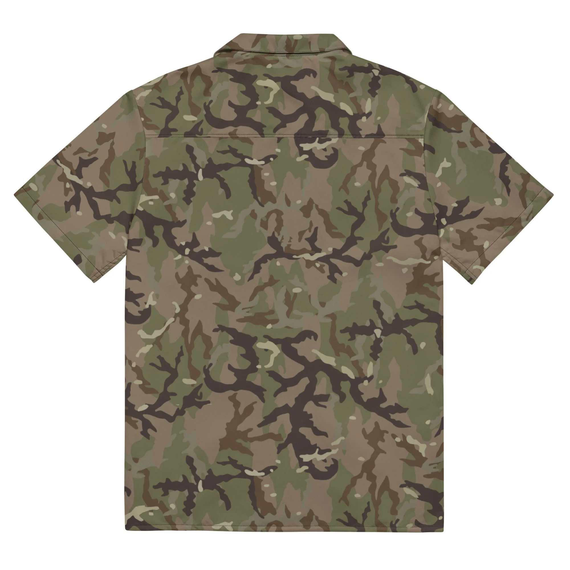 Czech Multi-terrain MAD21 CAMO Unisex Short-Sleeve Button Shirt - Image 5
