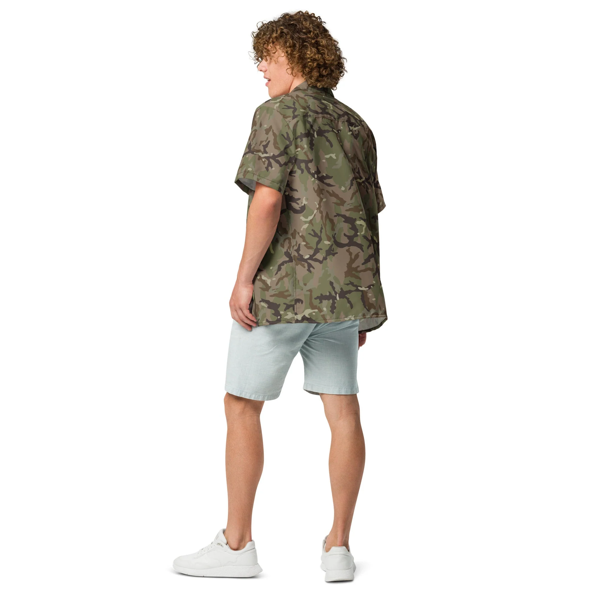 Czech Multi-terrain MAD21 CAMO Unisex Short-Sleeve Button Shirt - Image 7