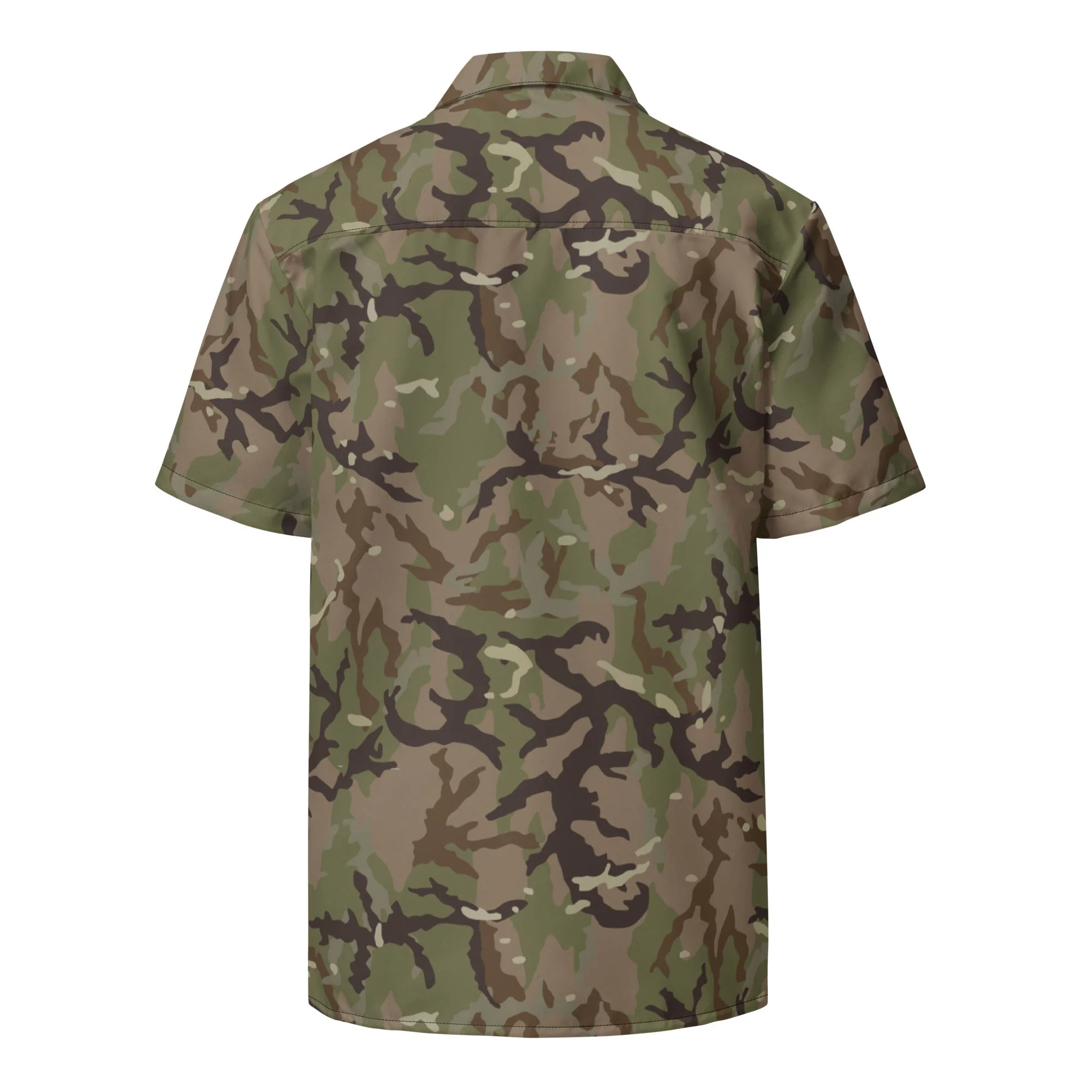 Czech Multi-terrain MAD21 CAMO Unisex Short-Sleeve Button Shirt - Image 8
