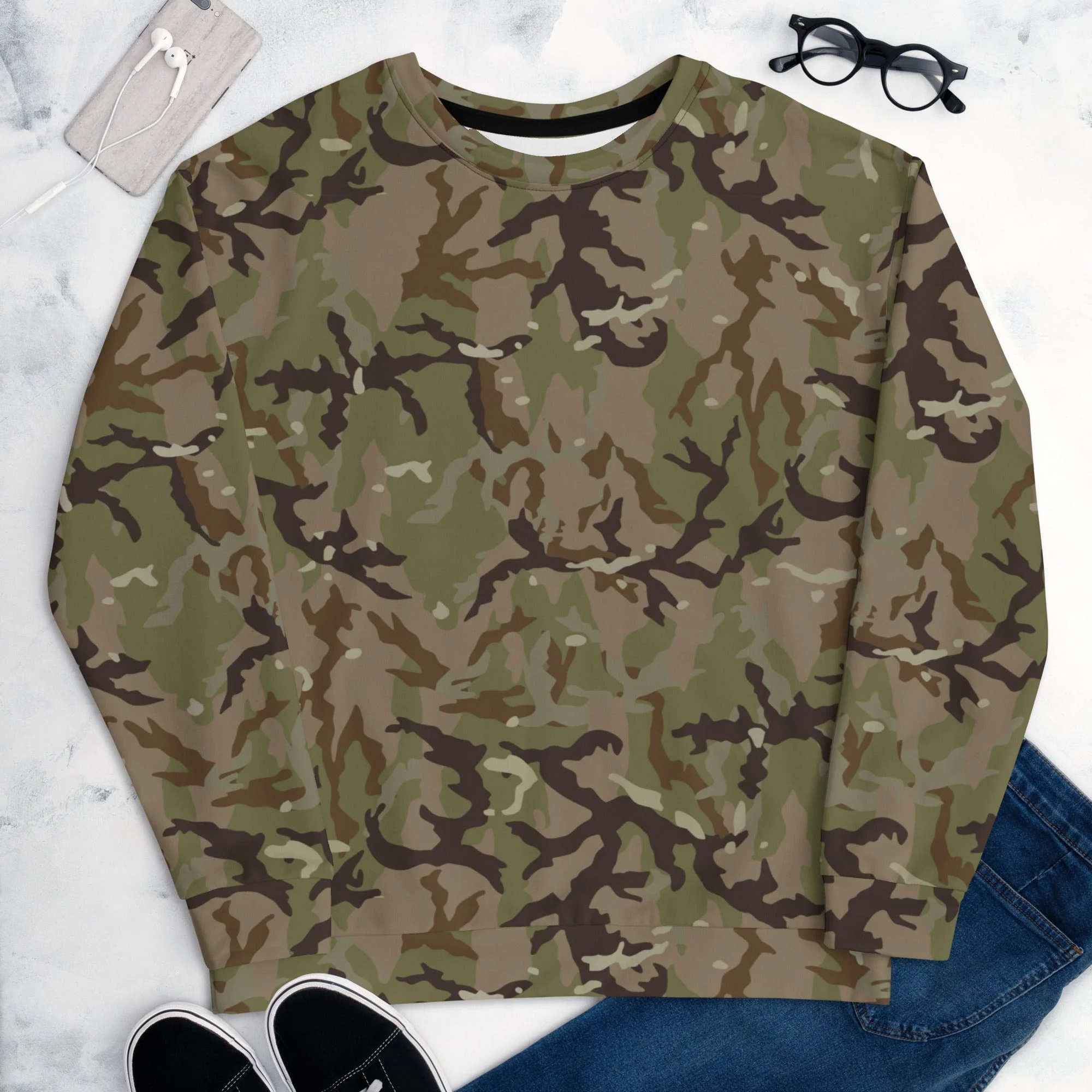 Czech Multi-terrain MAD21 CAMO Unisex Sweatshirt - Image 10