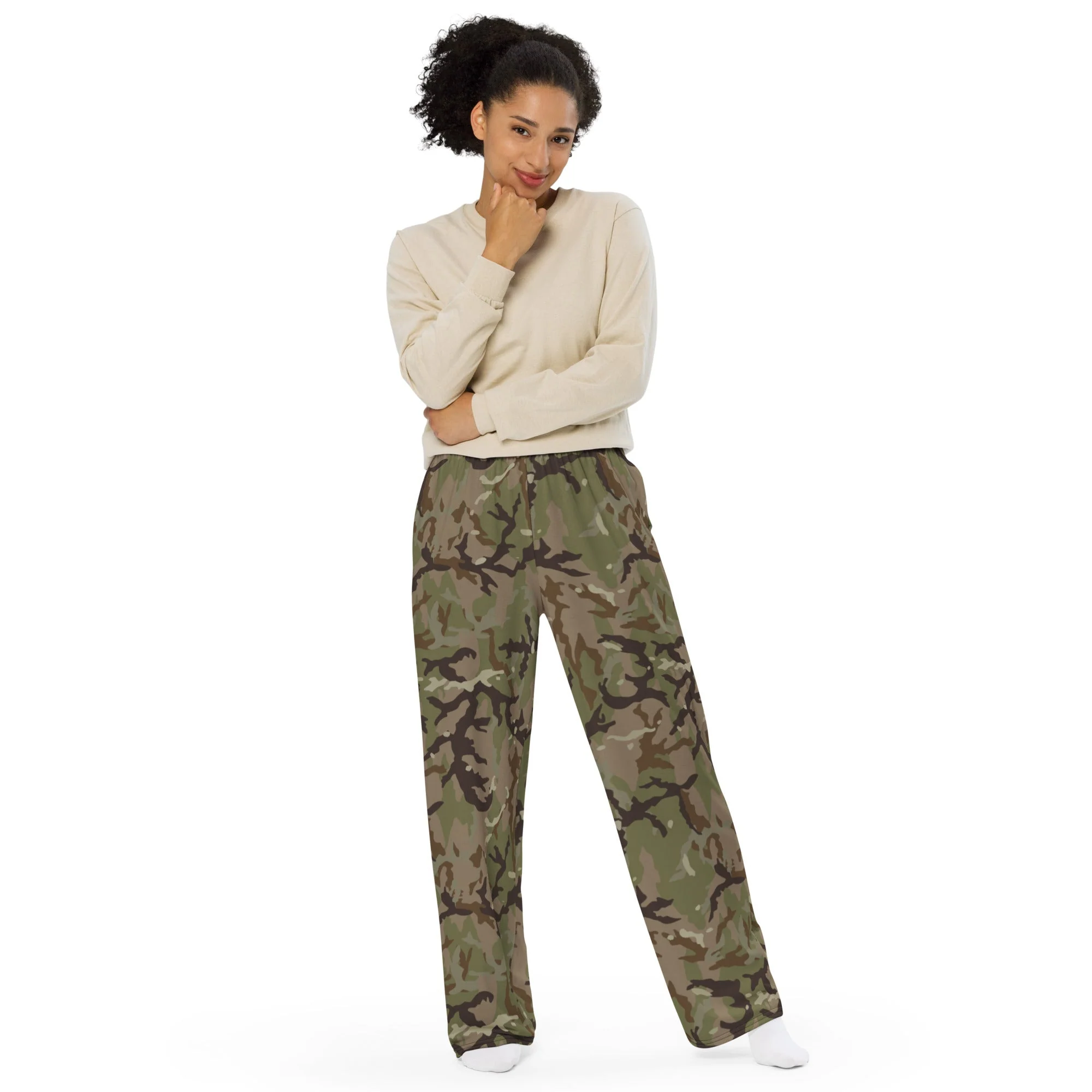 Czech Multi-terrain MAD21 CAMO Unisex Wide-Leg Leisure Pants - Image 5