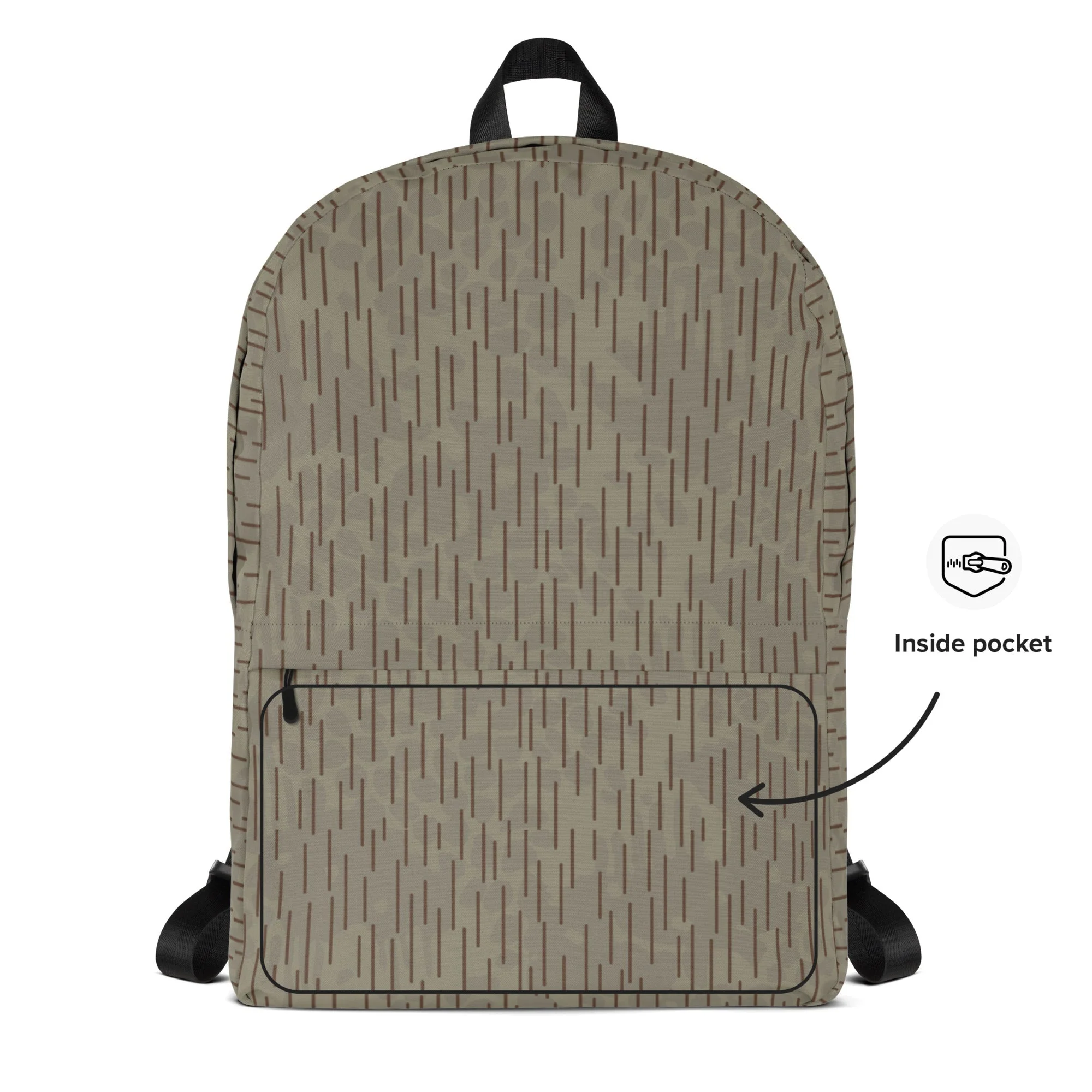 Czech Needles and Clouds Rainstripe Brown CAMO Backpack - Image 11