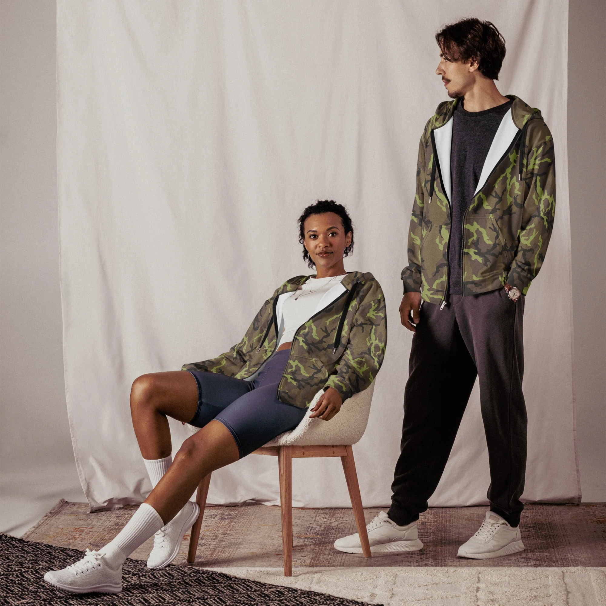 Czech Leaf VZ95 CAMO Unisex Zip Hoodie - Image 6
