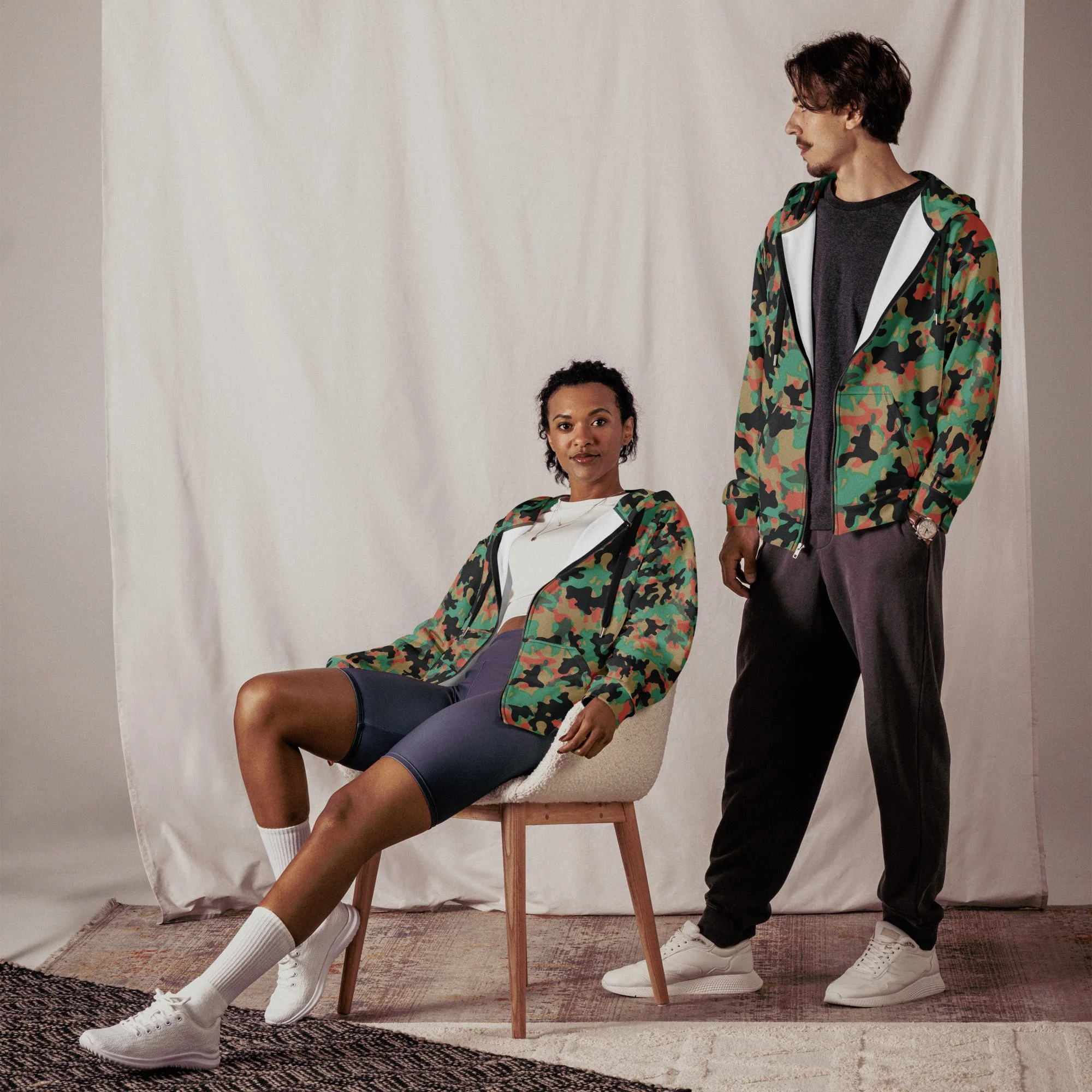 Czech Duby CAMO Unisex Zip Hoodie - Image 6