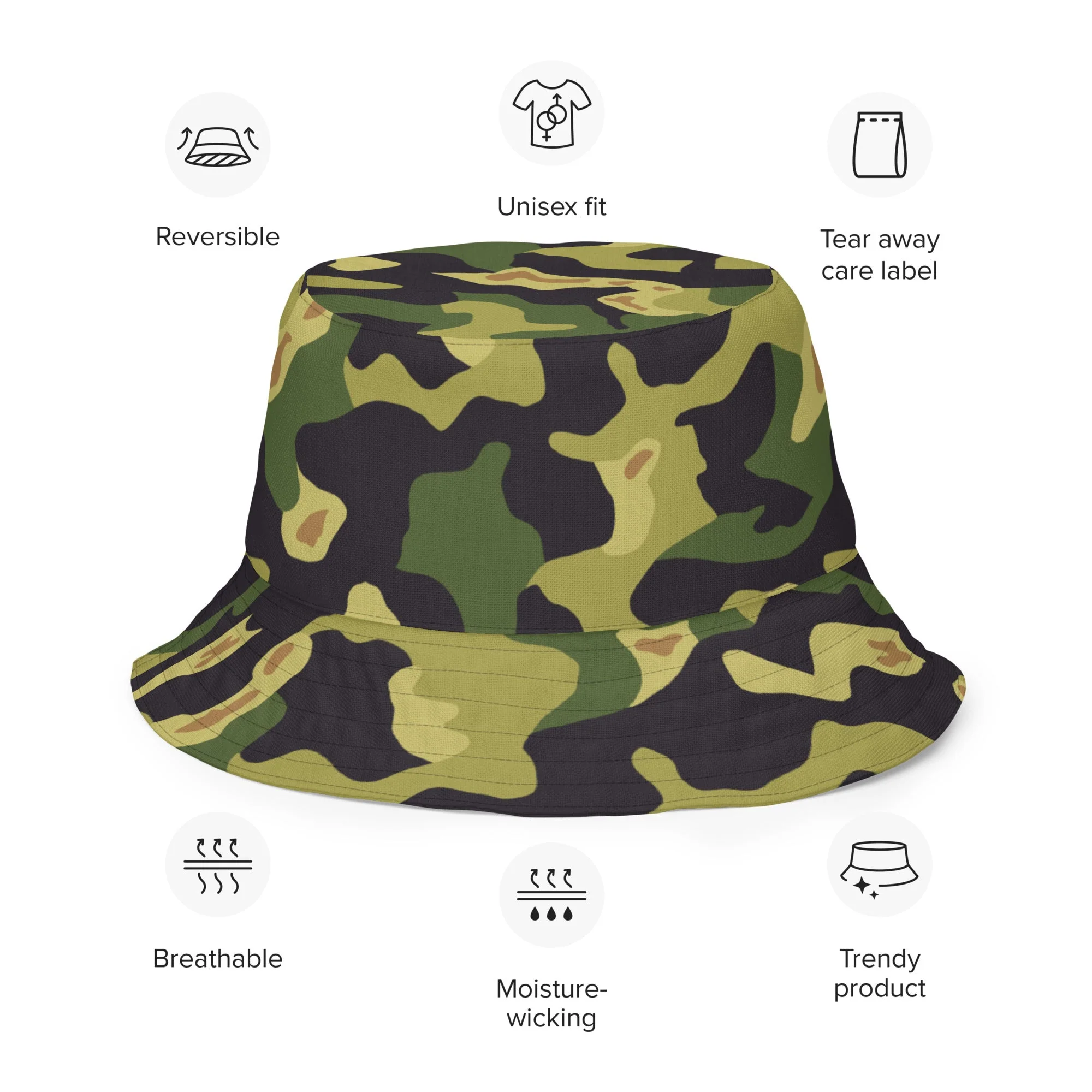 Czech Salamander VZ60 CAMO Reversible Bucket Hat - Image 6