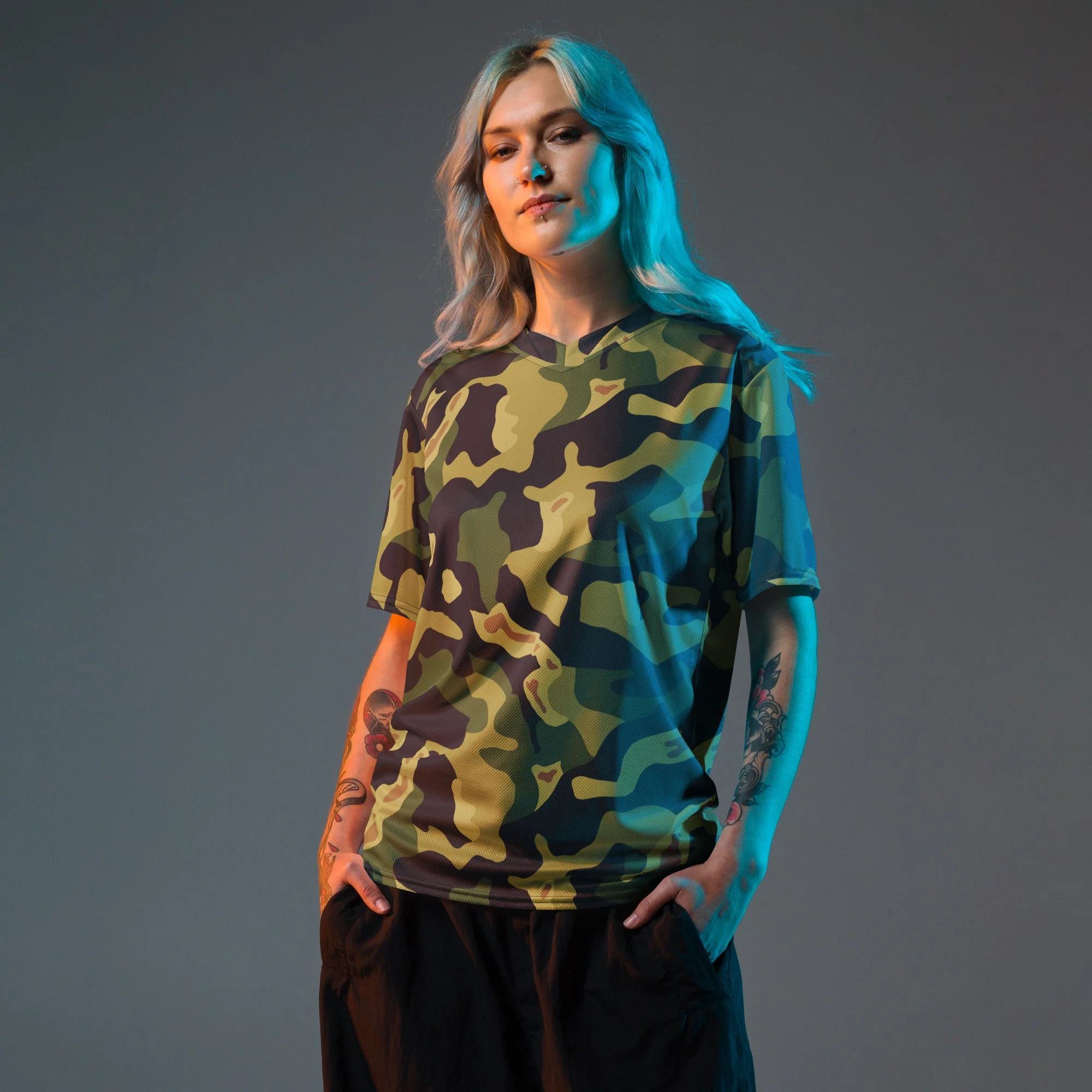 Czech Salamander VZ60 CAMO Unisex Sports Jersey - Image 7