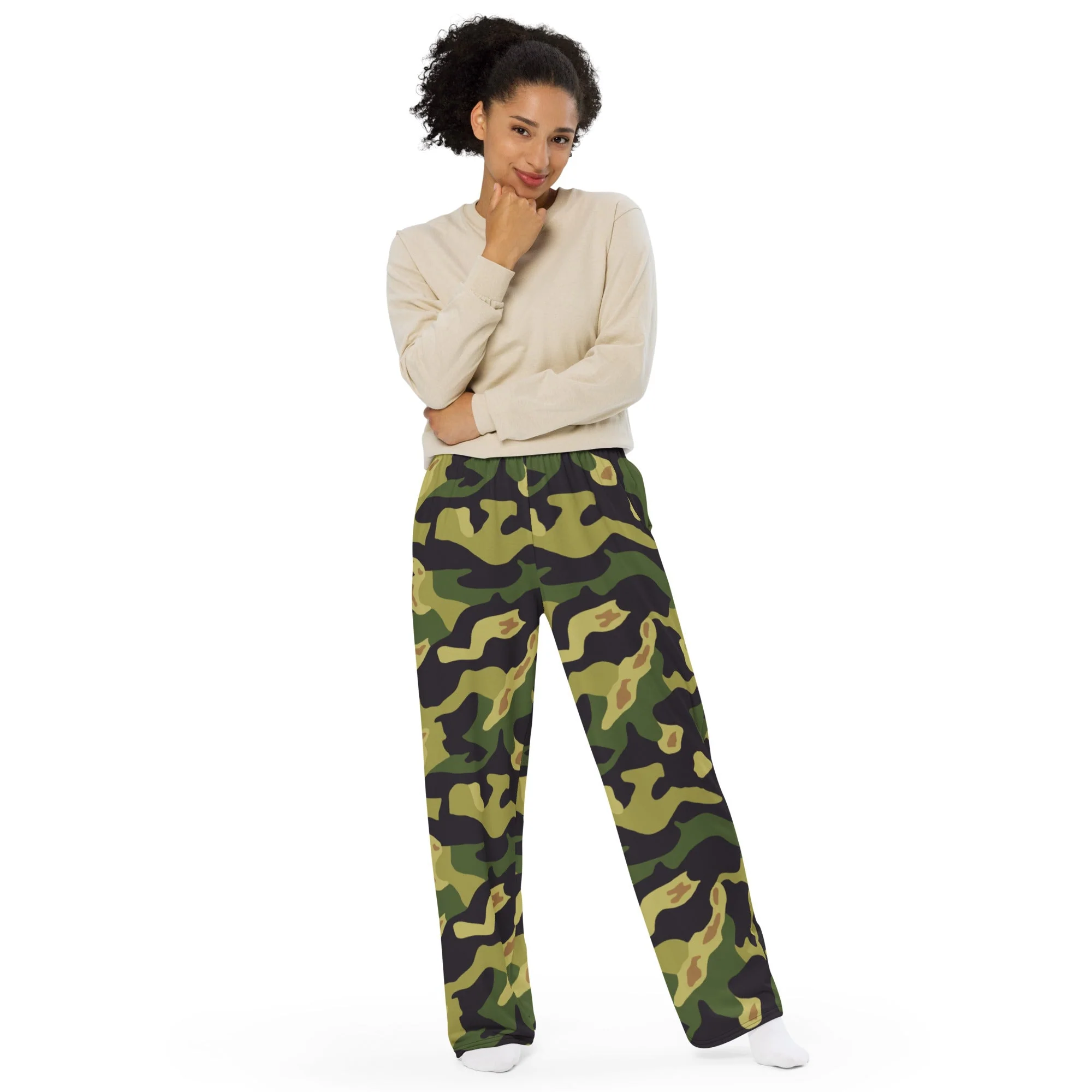 Czech Salamander VZ60 CAMO Unisex Wide-Leg Leisure Pants - Image 5