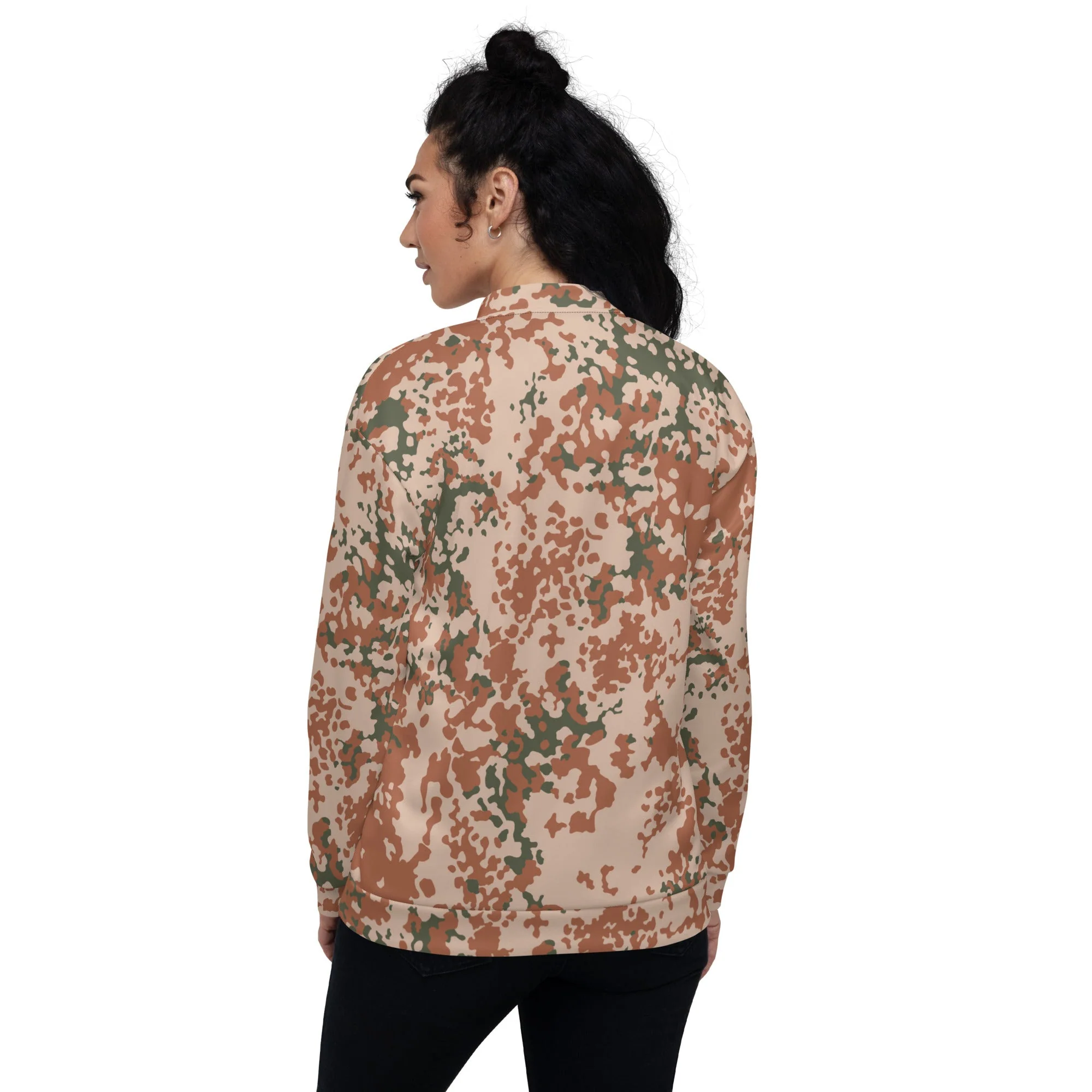 Danish Flecktarn Desert CAMO Unisex Bomber Jacket - Image 5