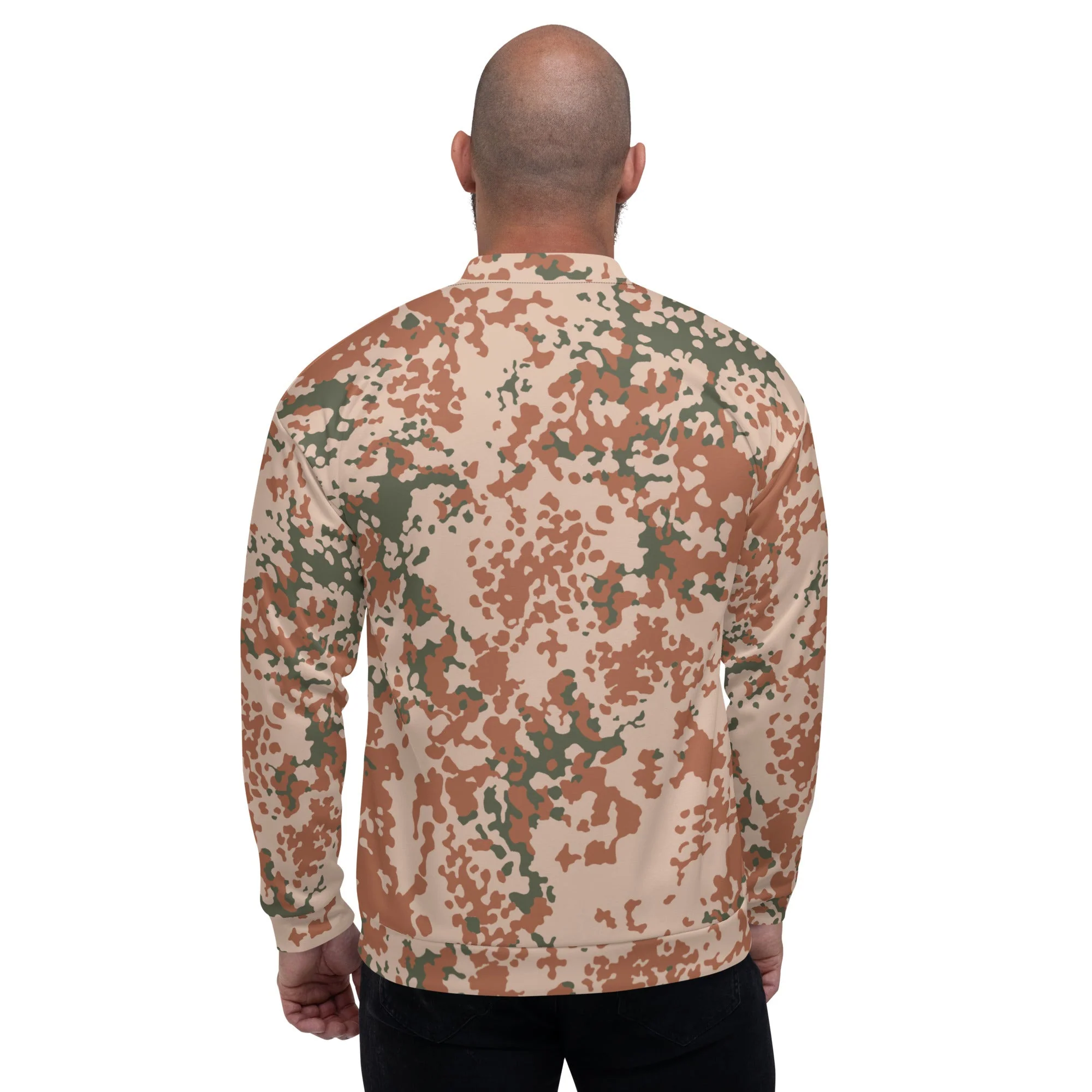 Danish Flecktarn Desert CAMO Unisex Bomber Jacket - Image 7
