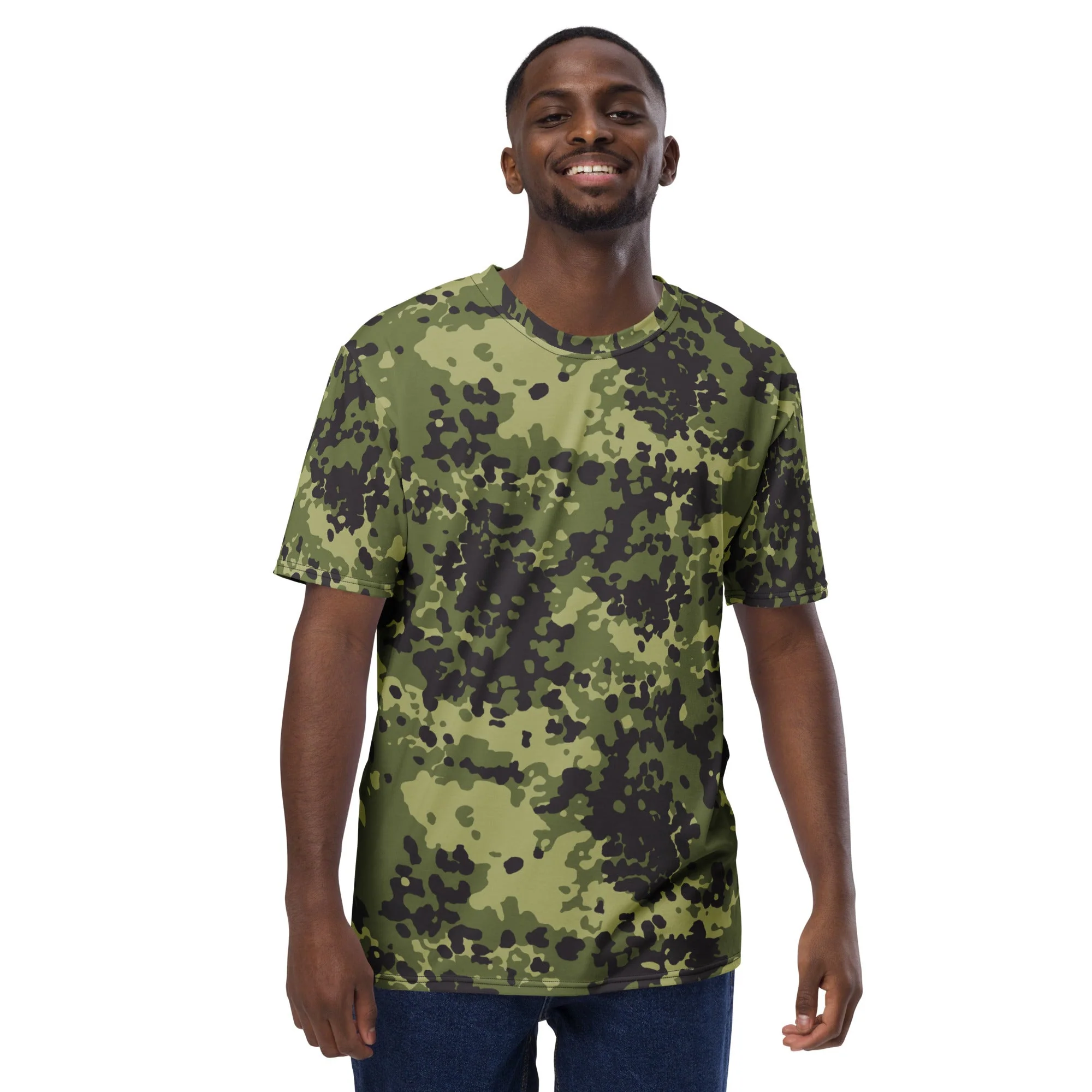 Danish Flecktarn Woodland CAMO Mens T-Shirt - Image 5