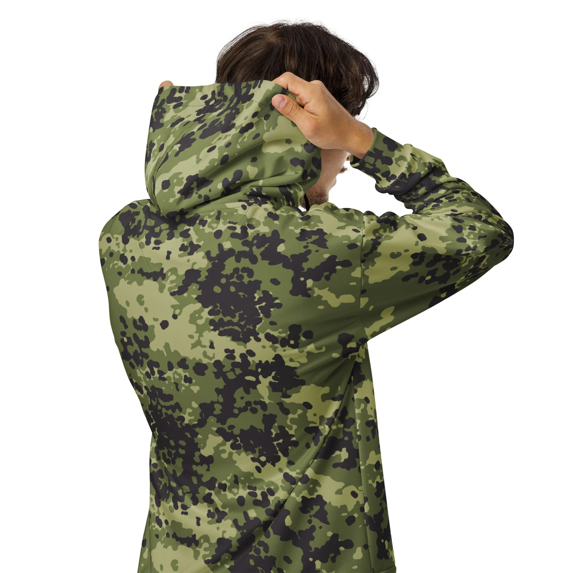Danish Flecktarn Woodland CAMO Unisex Zip Hoodie - Image 10