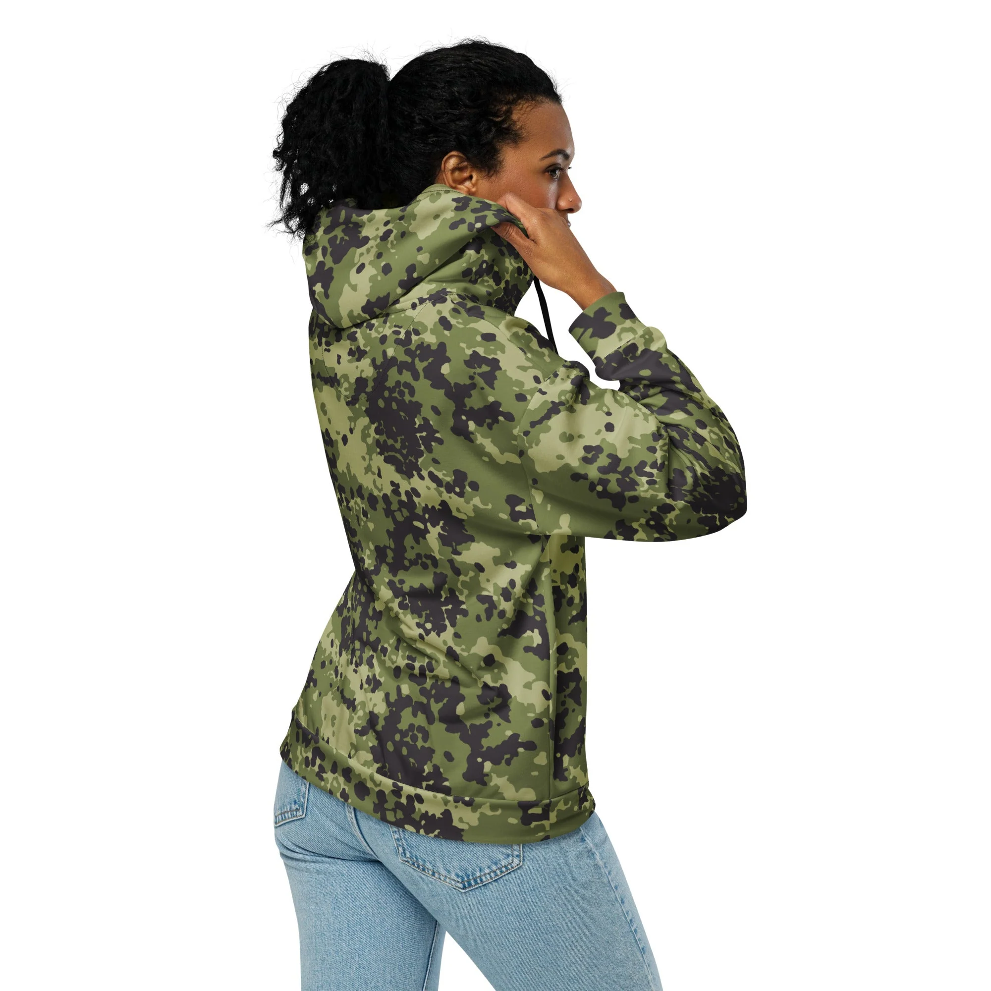 Danish Flecktarn Woodland CAMO Unisex Zip Hoodie - Image 11