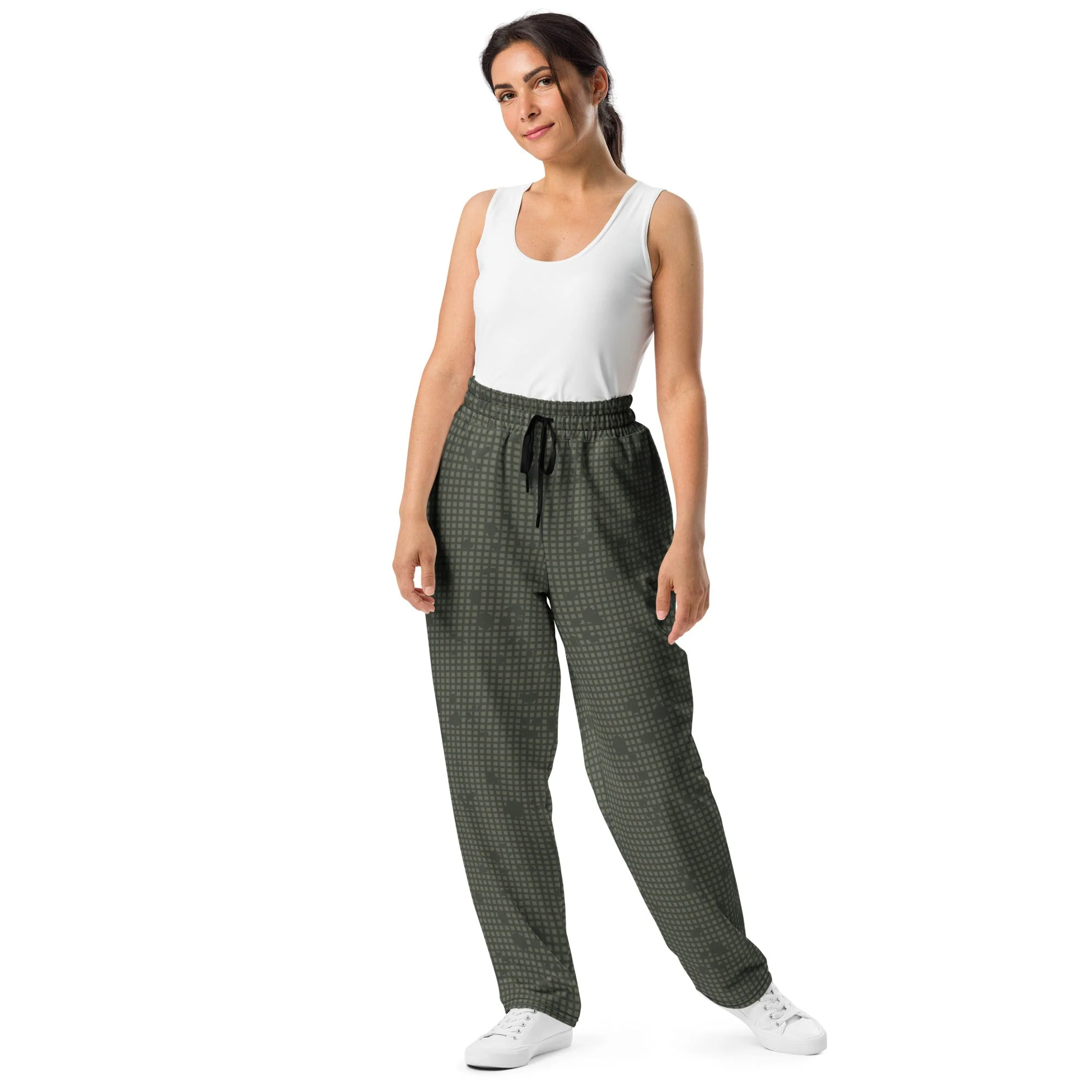 American Desert Night Camouflage Pattern (DNCP) CAMO Unisex Wide-Leg Joggers - Image 6