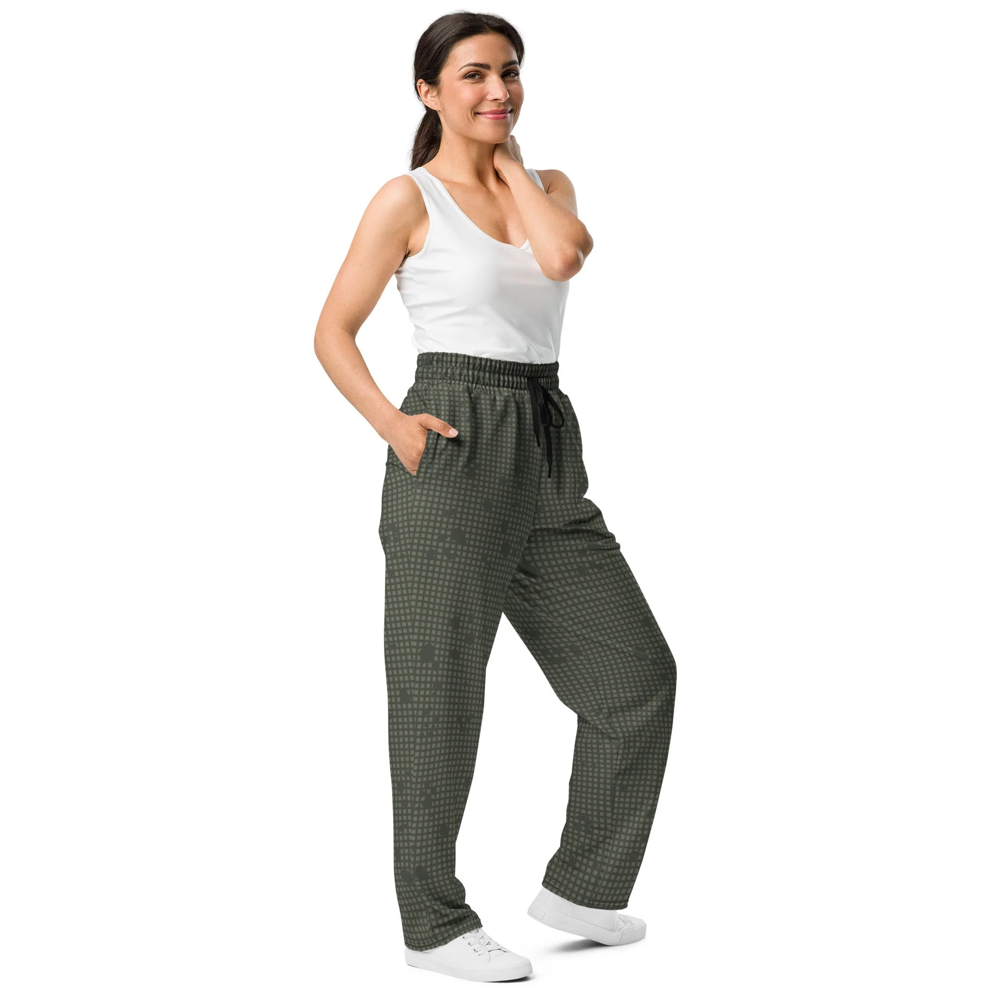 American Desert Night Camouflage Pattern (DNCP) CAMO Unisex Wide-Leg Joggers - Image 7