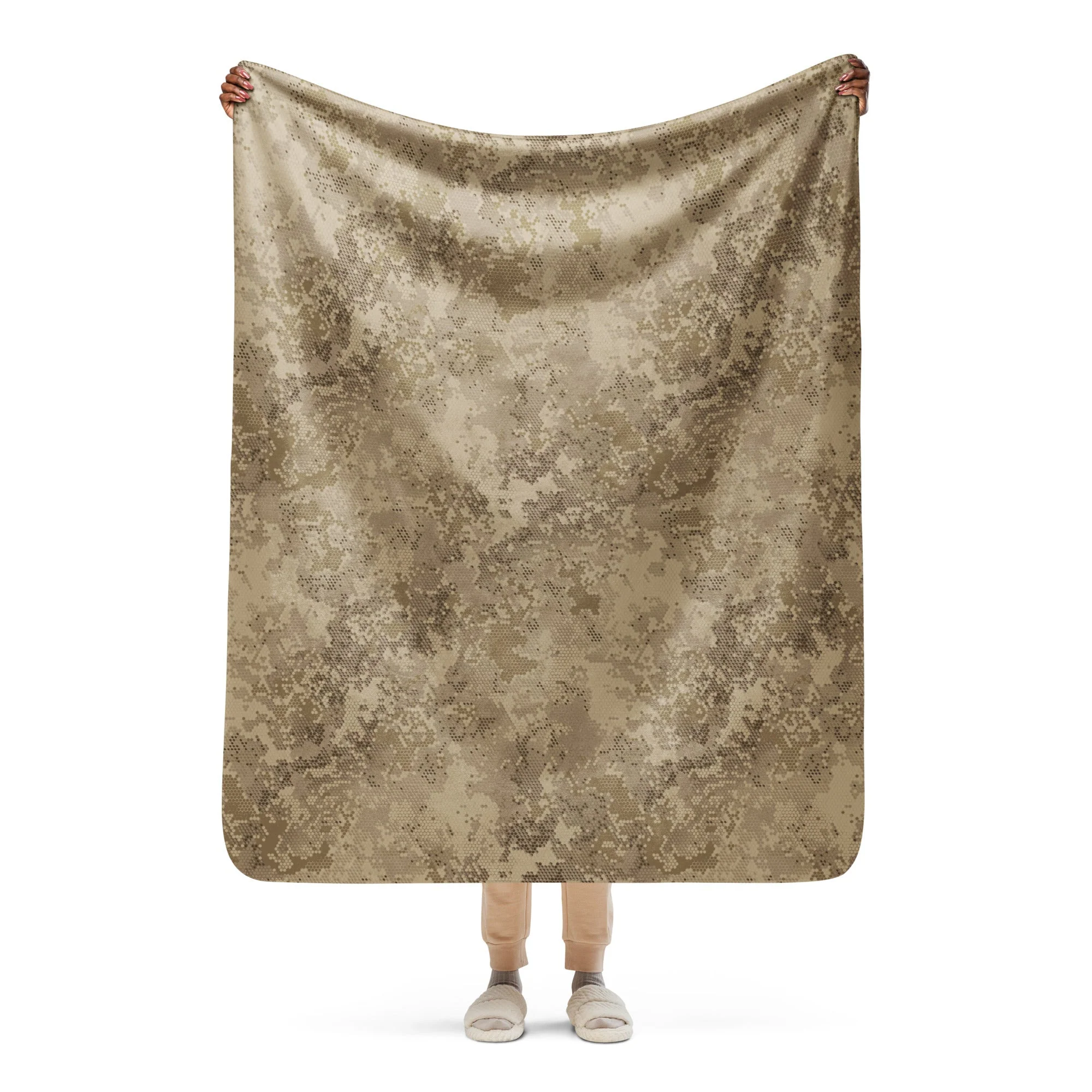 Rattlesnake Hex Desert CAMO Sherpa Blanket - Image 14