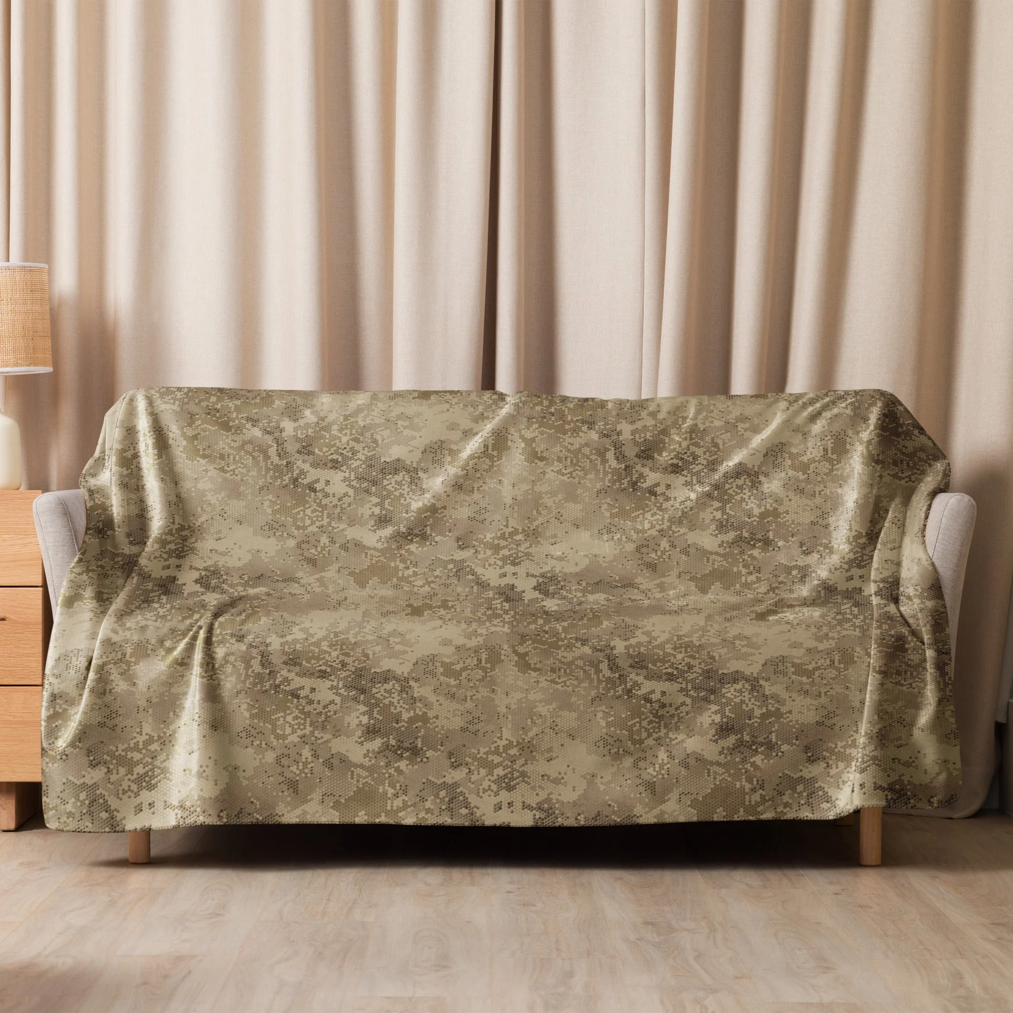 Rattlesnake Hex Desert CAMO Sherpa Blanket - Image 9