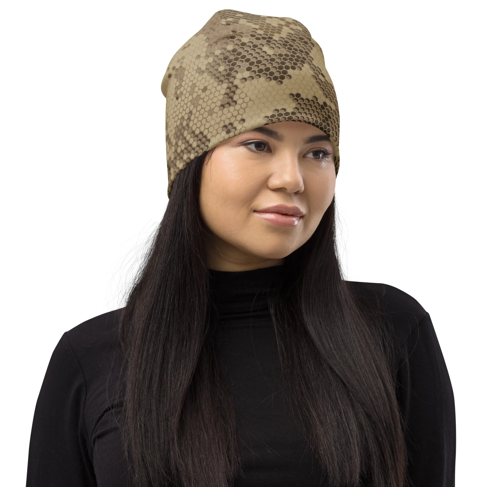 Rattlesnake Hex Desert CAMO Beanie - Image 4