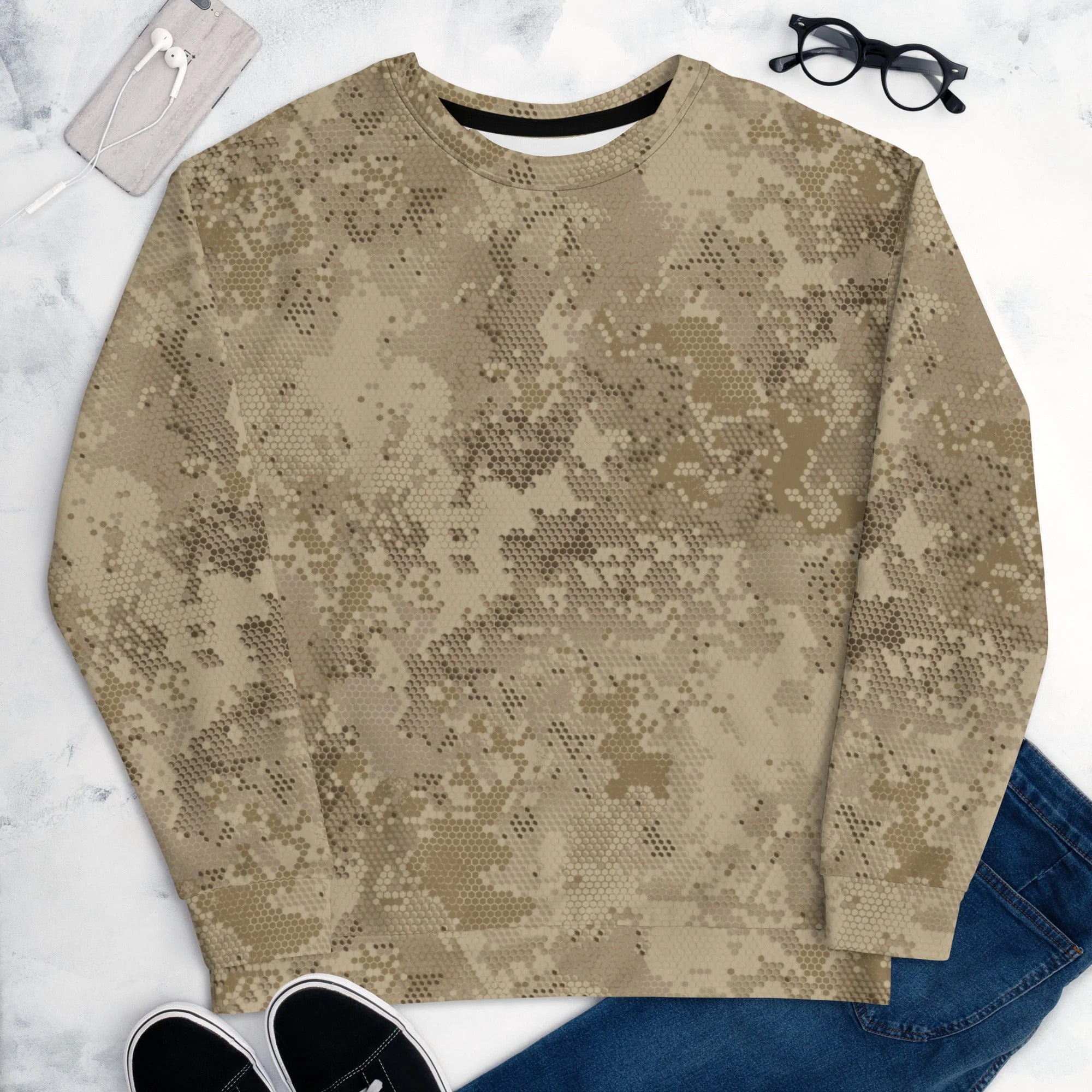 Rattlesnake Hex Desert CAMO Unisex Sweatshirt - Image 10