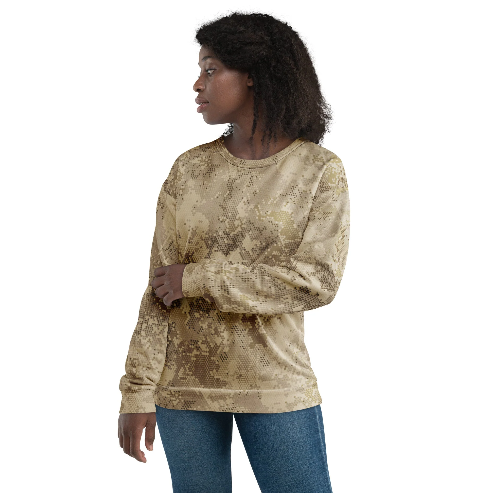 Rattlesnake Hex Desert CAMO Unisex Sweatshirt - Image 6
