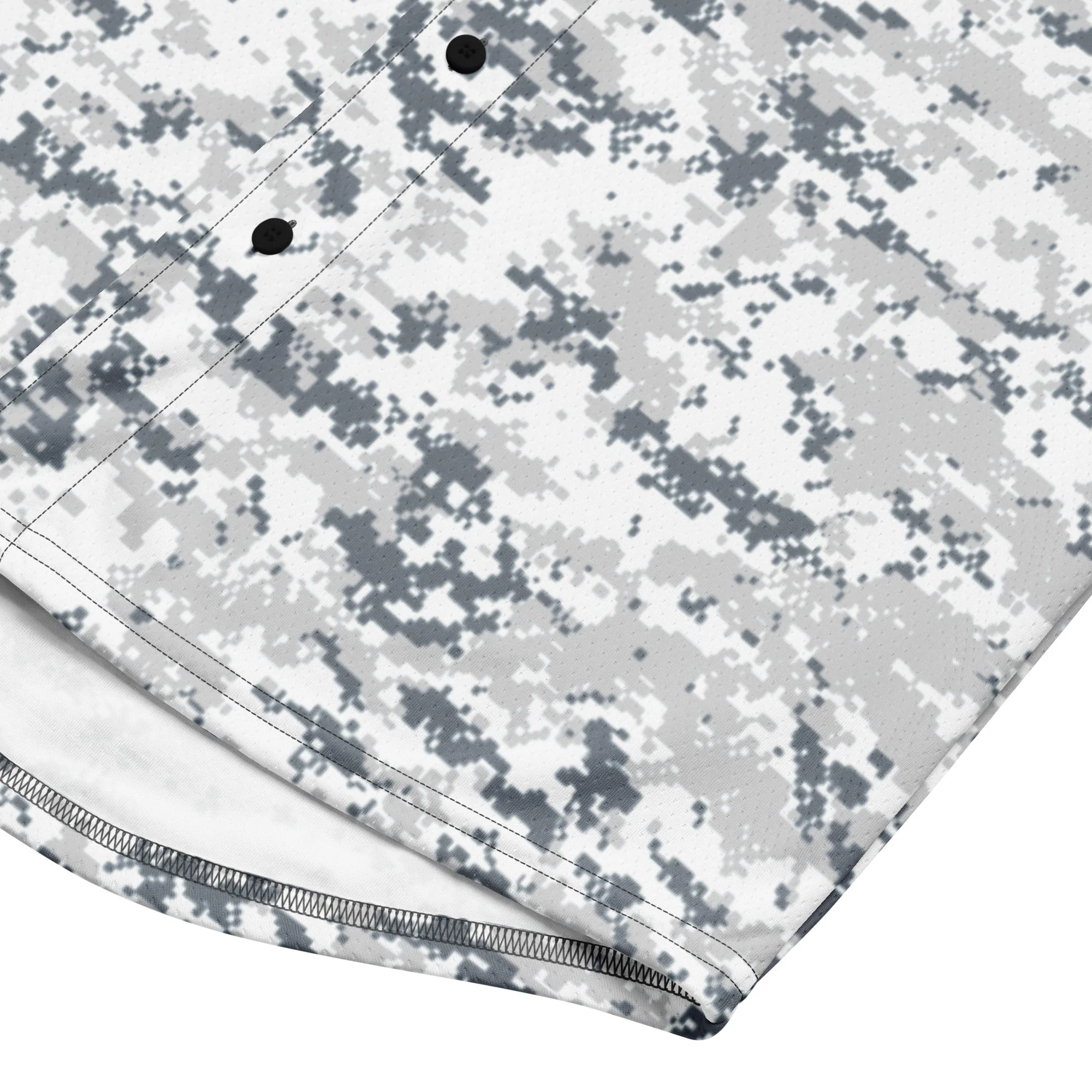 Digital Snow CAMO Unisex Baseball Jersey - Image 10