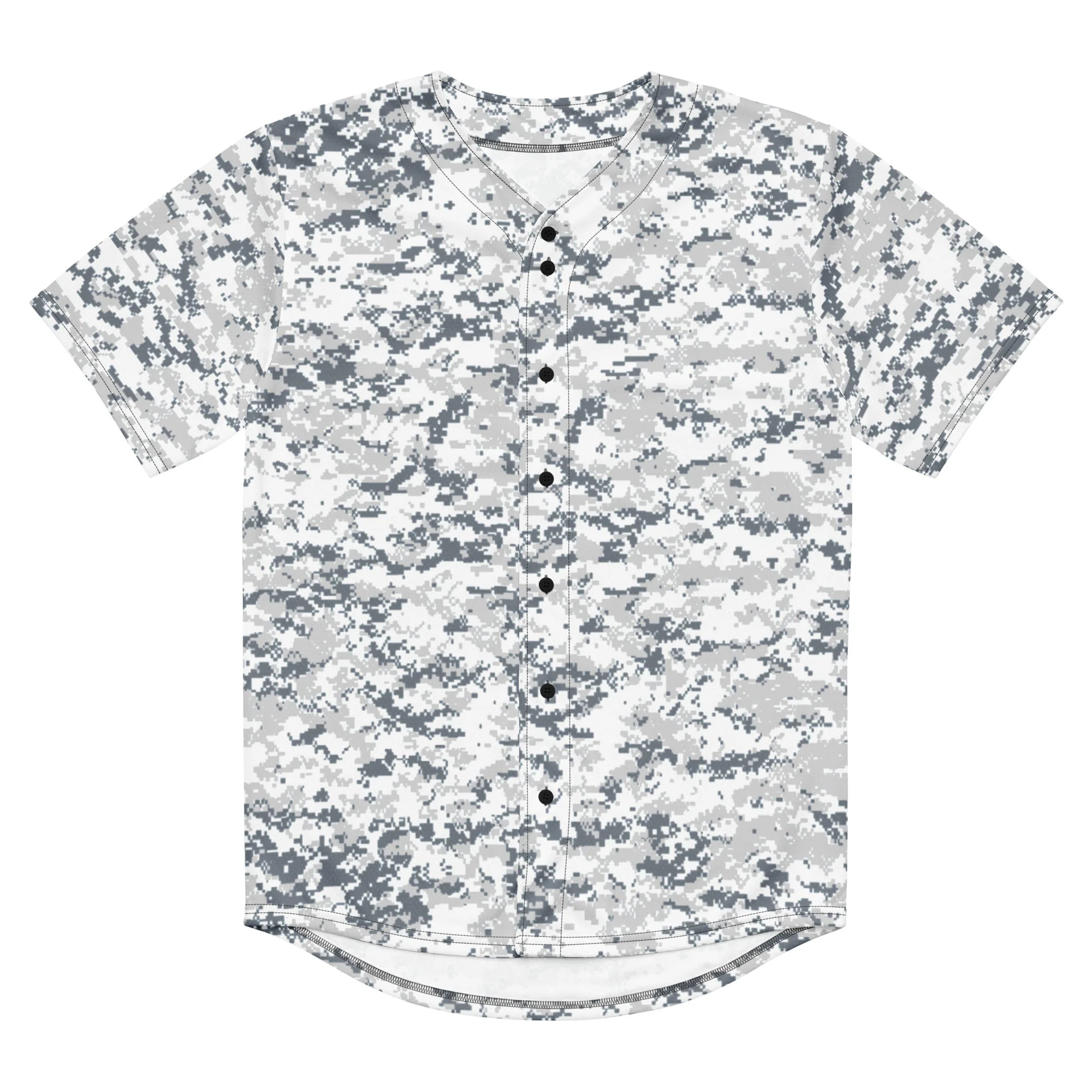 Digital Snow CAMO Unisex Baseball Jersey - Image 12