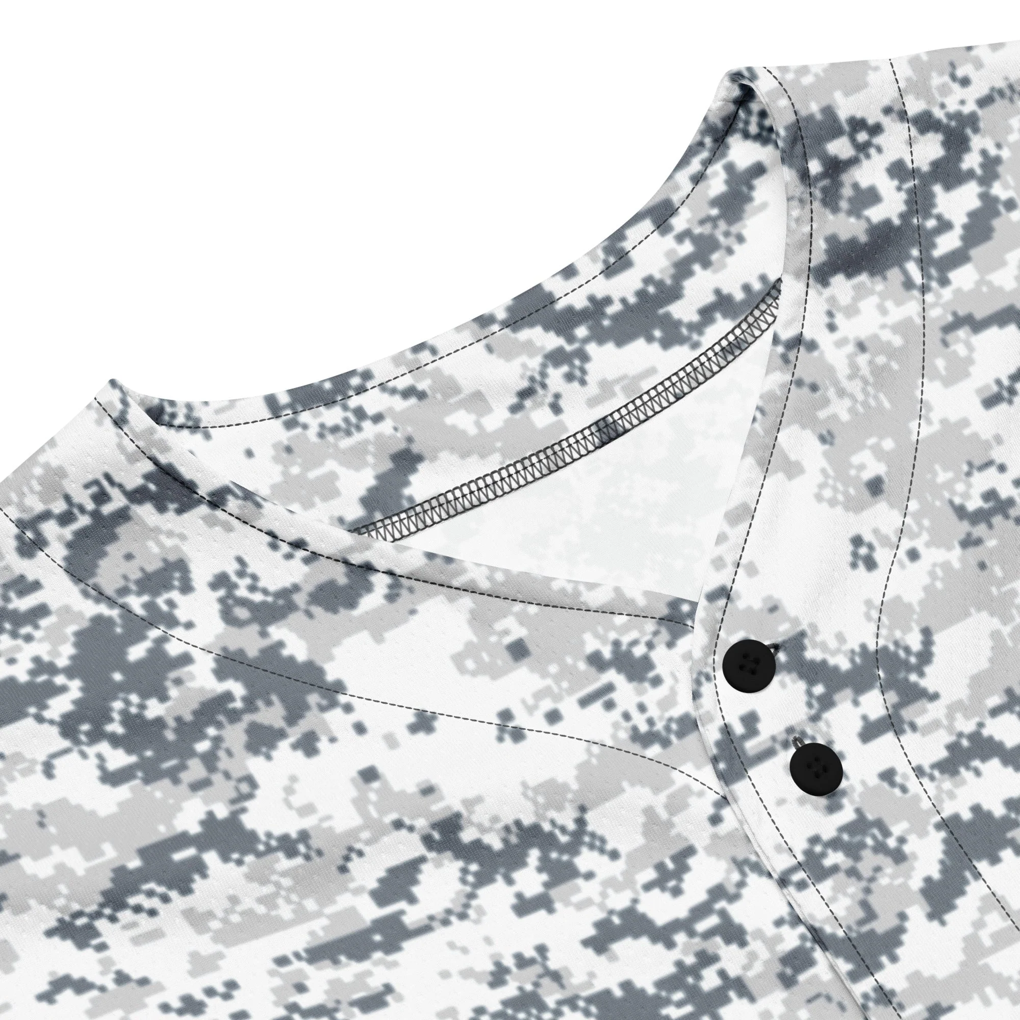 Digital Snow CAMO Unisex Baseball Jersey - Image 15