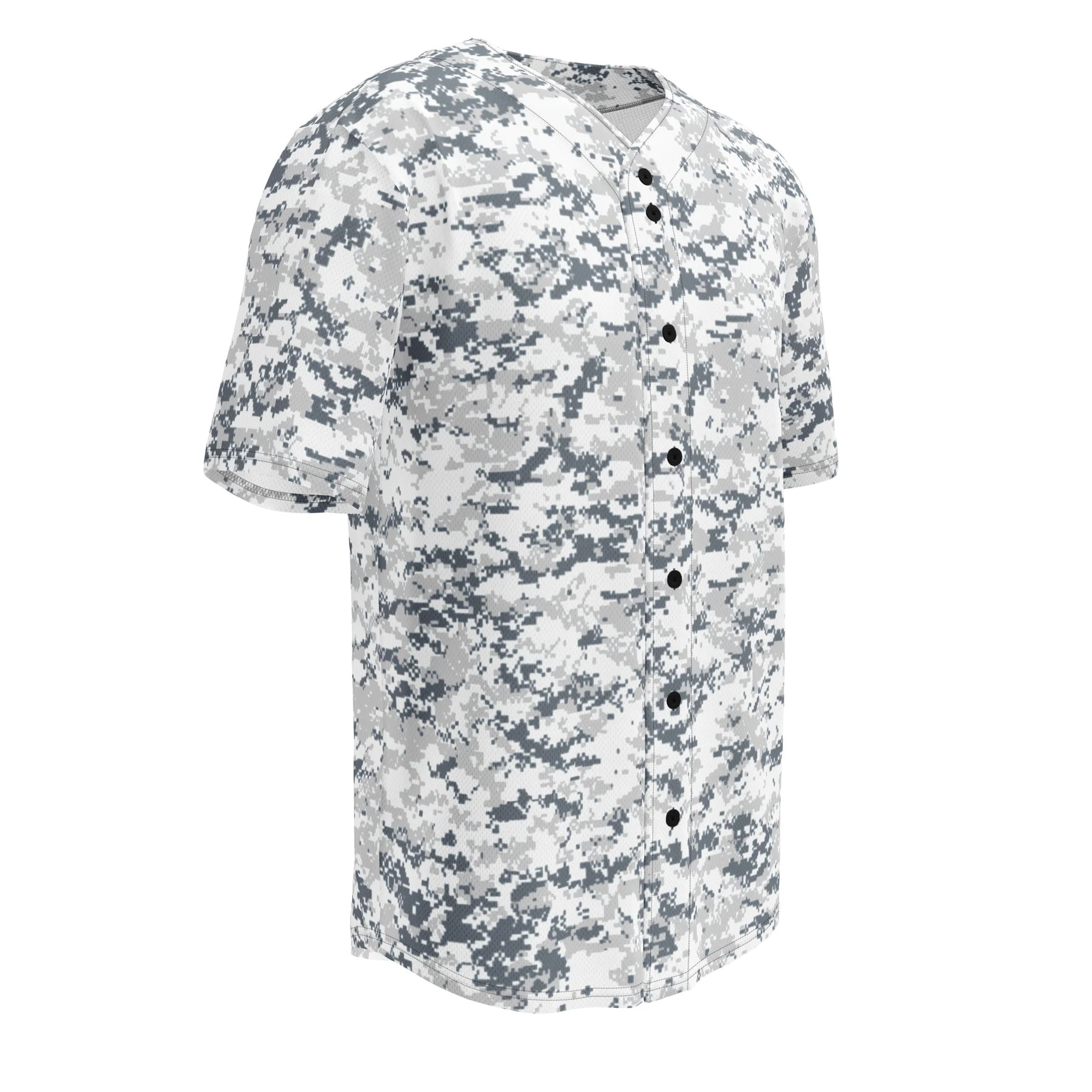 Digital Snow CAMO Unisex Baseball Jersey - Image 5