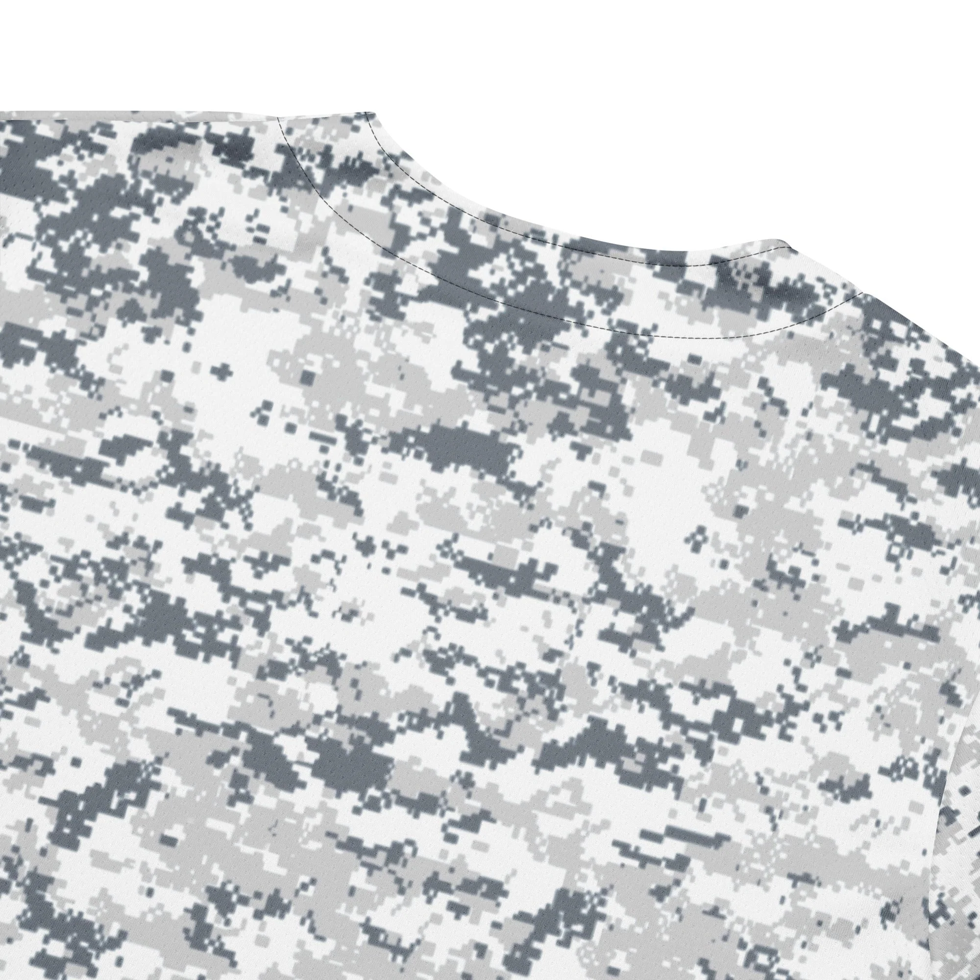 Digital Snow CAMO Unisex Baseball Jersey - Image 7