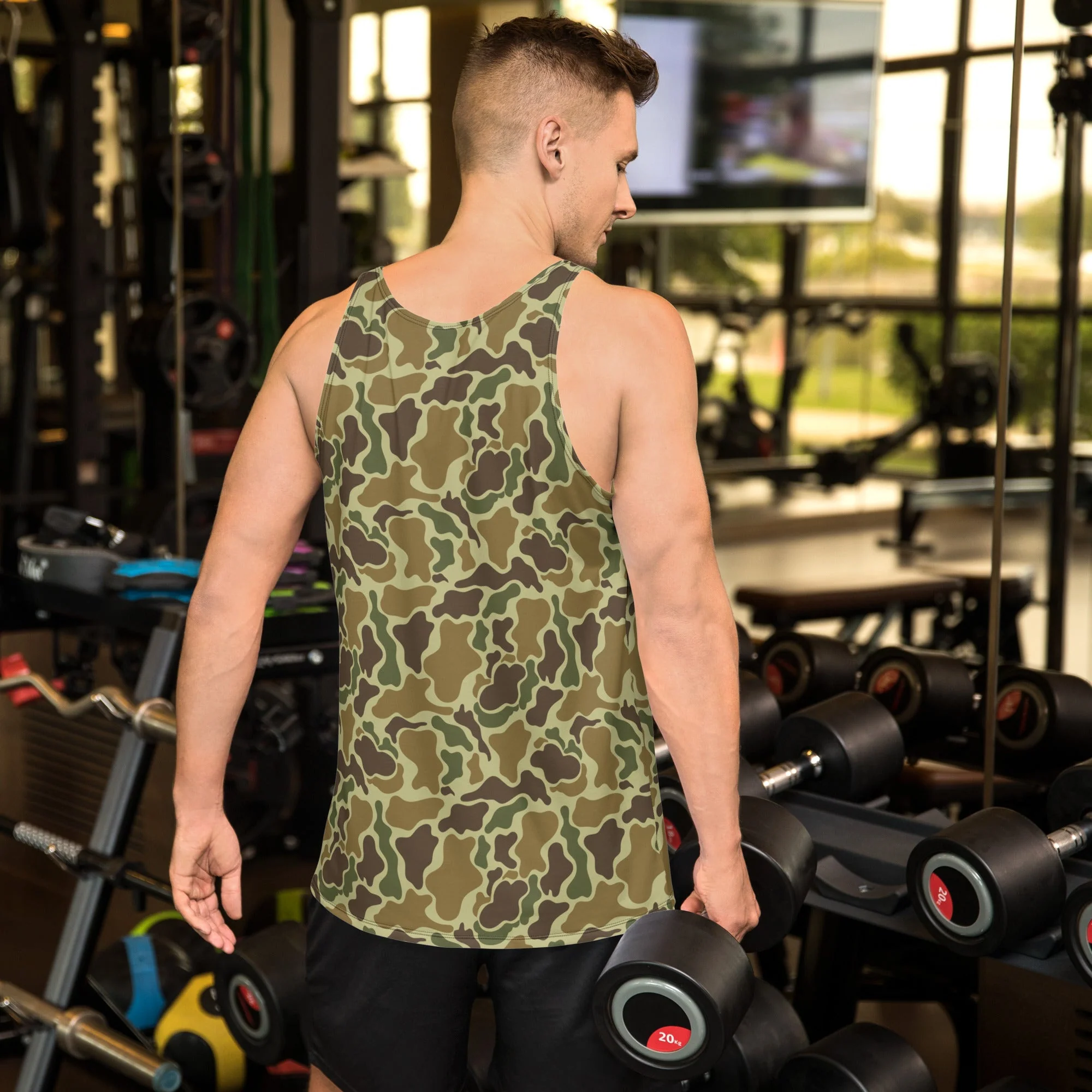 American Duck Hunter Advisor CAMO Unisex Tank Top - Image 2