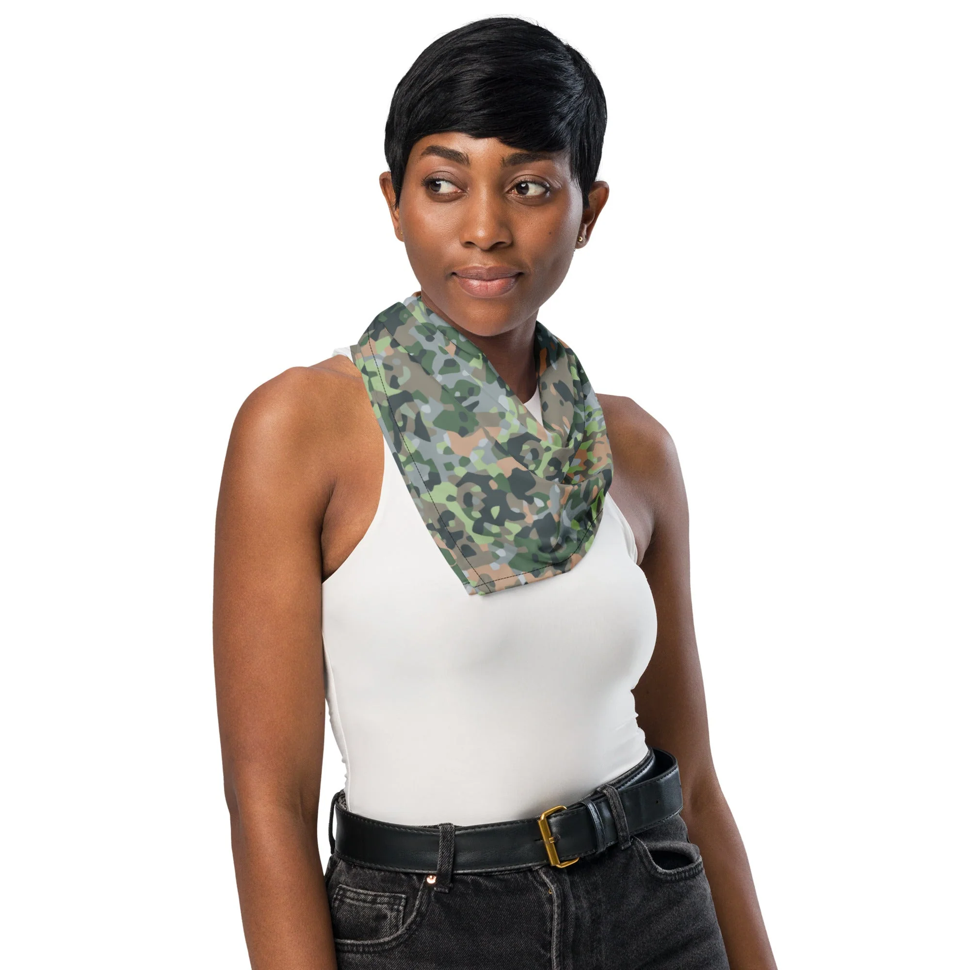 Dutch Fractal Green CAMO Bandana - Image 3