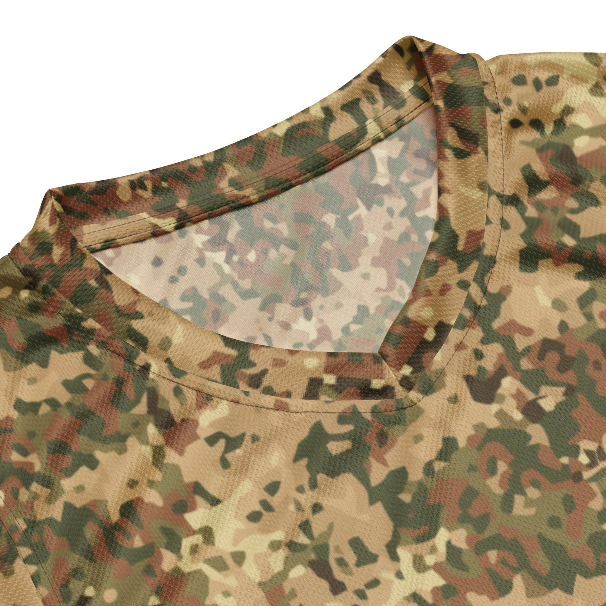Dutch Fractal Tan CAMO Unisex Basketball Jersey - Image 4