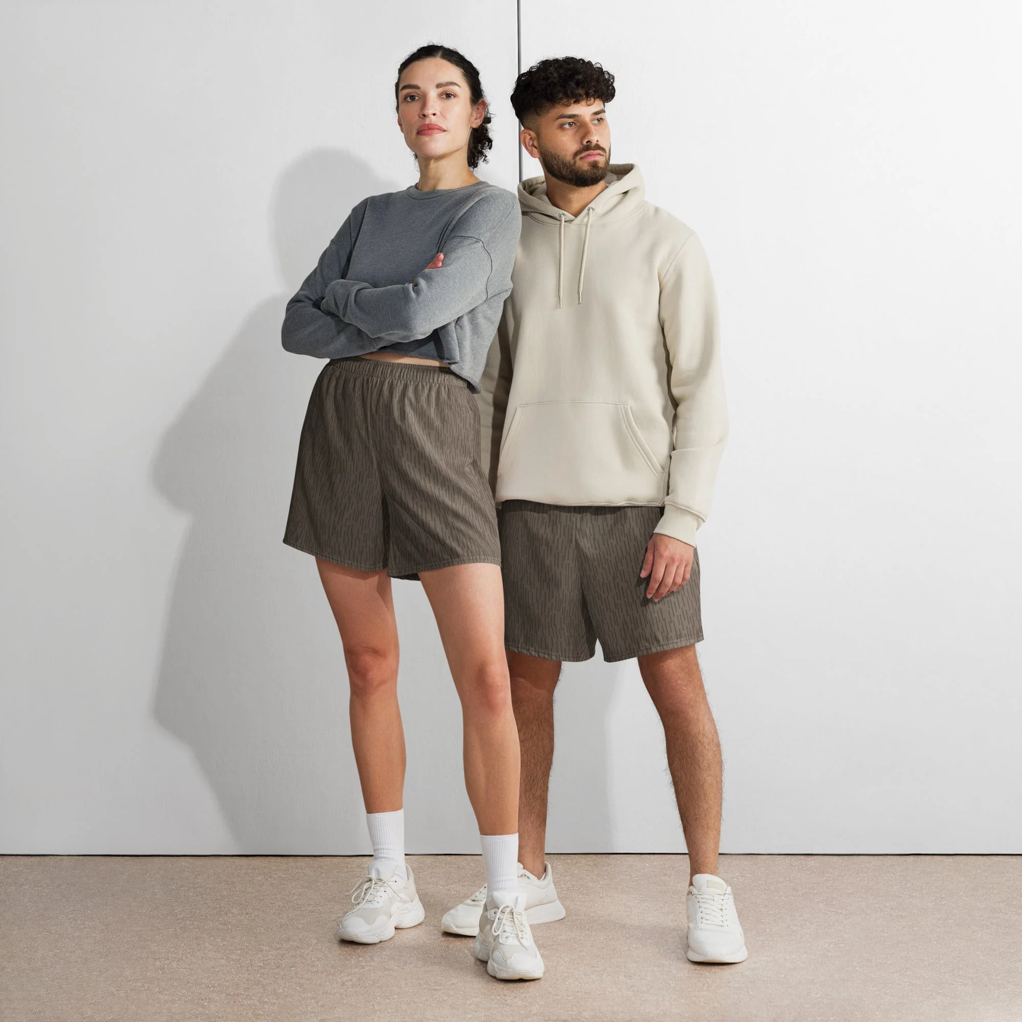 German Strichtarn Brown CAMO Unisex Athletic Long Shorts - Image 3