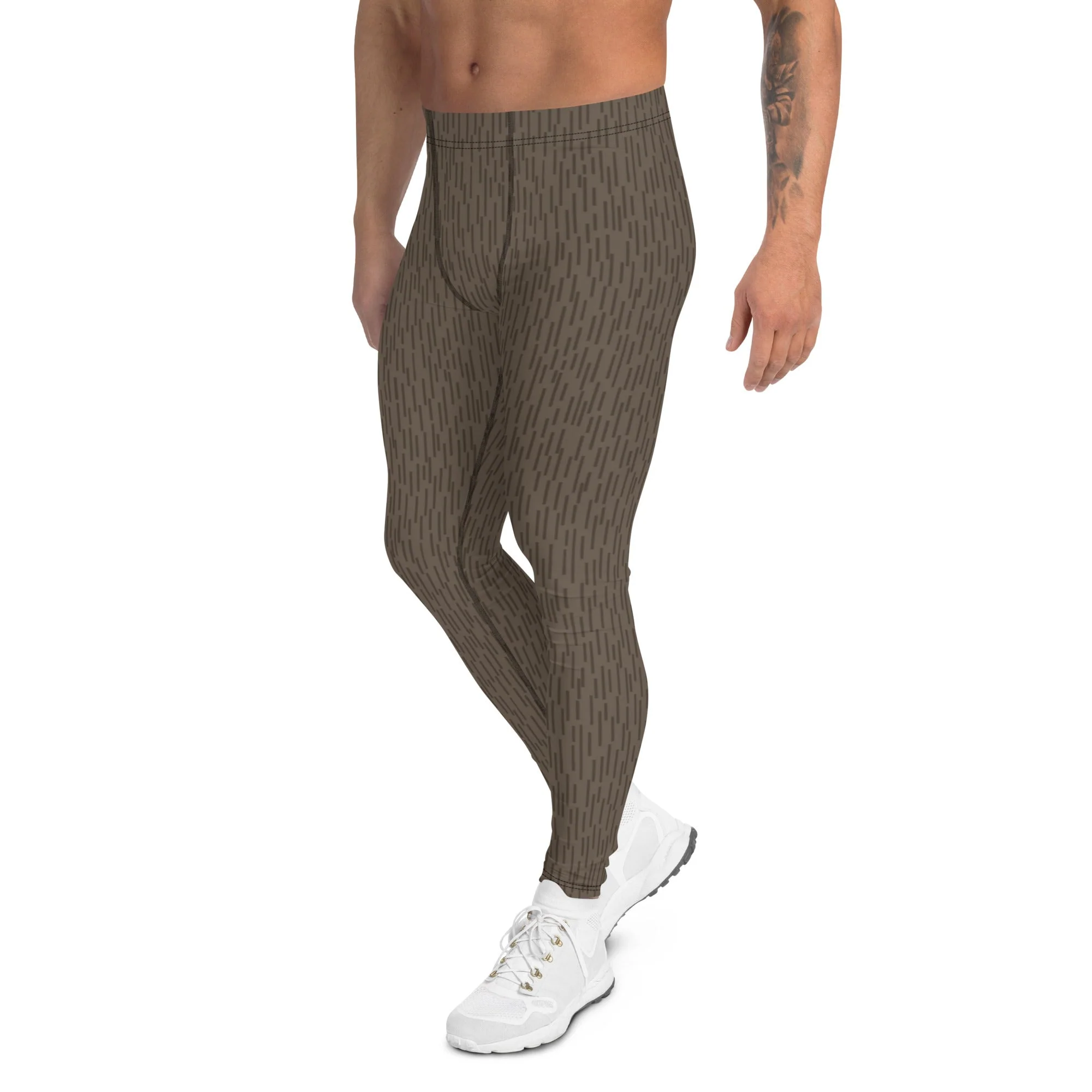 German Strichtarn Brown CAMO Mens Leggings - Image 4